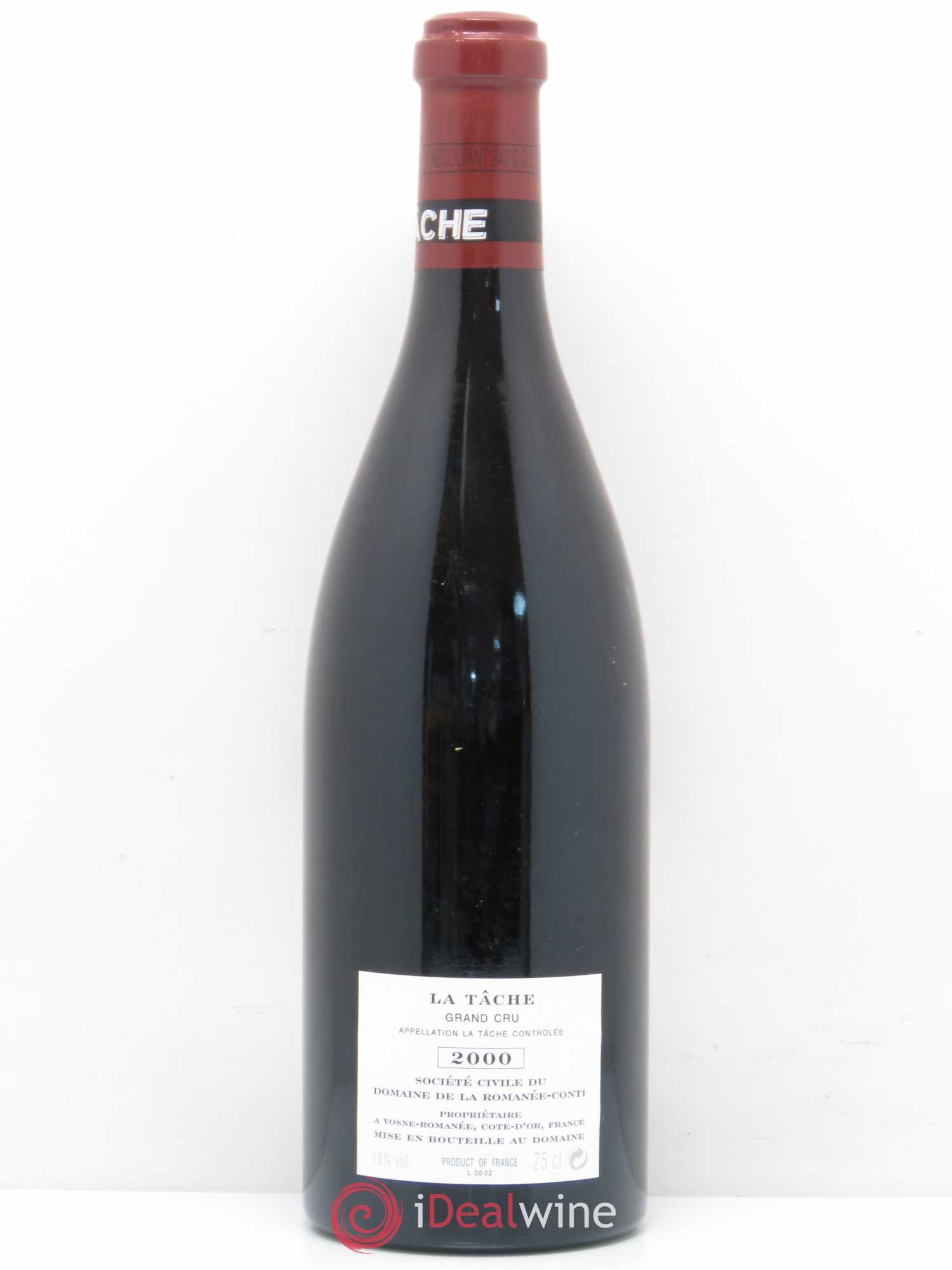 La Tâche Grand Cru Domaine de la Romanée-Conti 2000 - Lot de 1 bouteille - 1