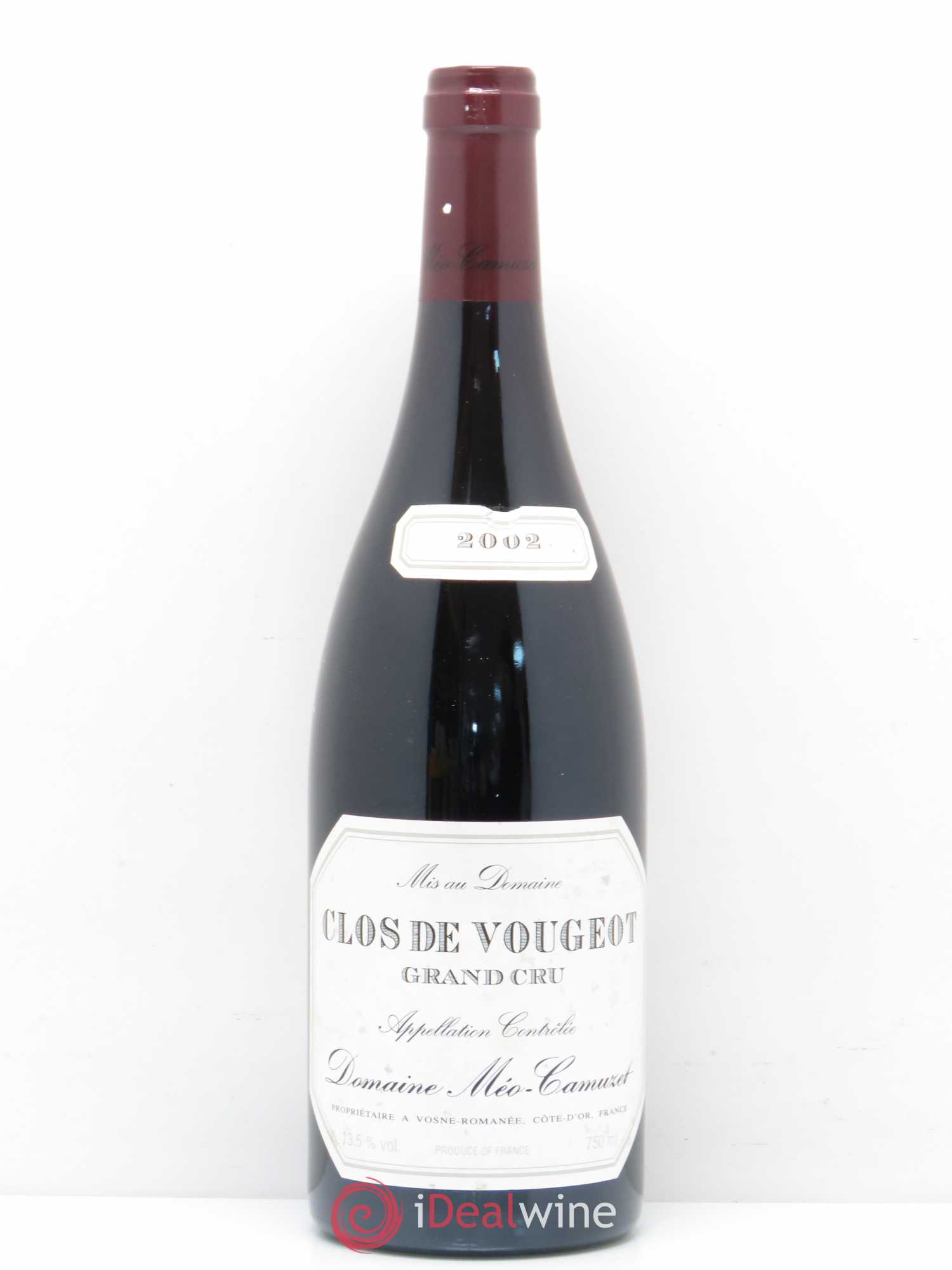 Clos de Vougeot Grand Cru Méo-Camuzet (Domaine) 2002 - Lot de 1 bouteille - 0