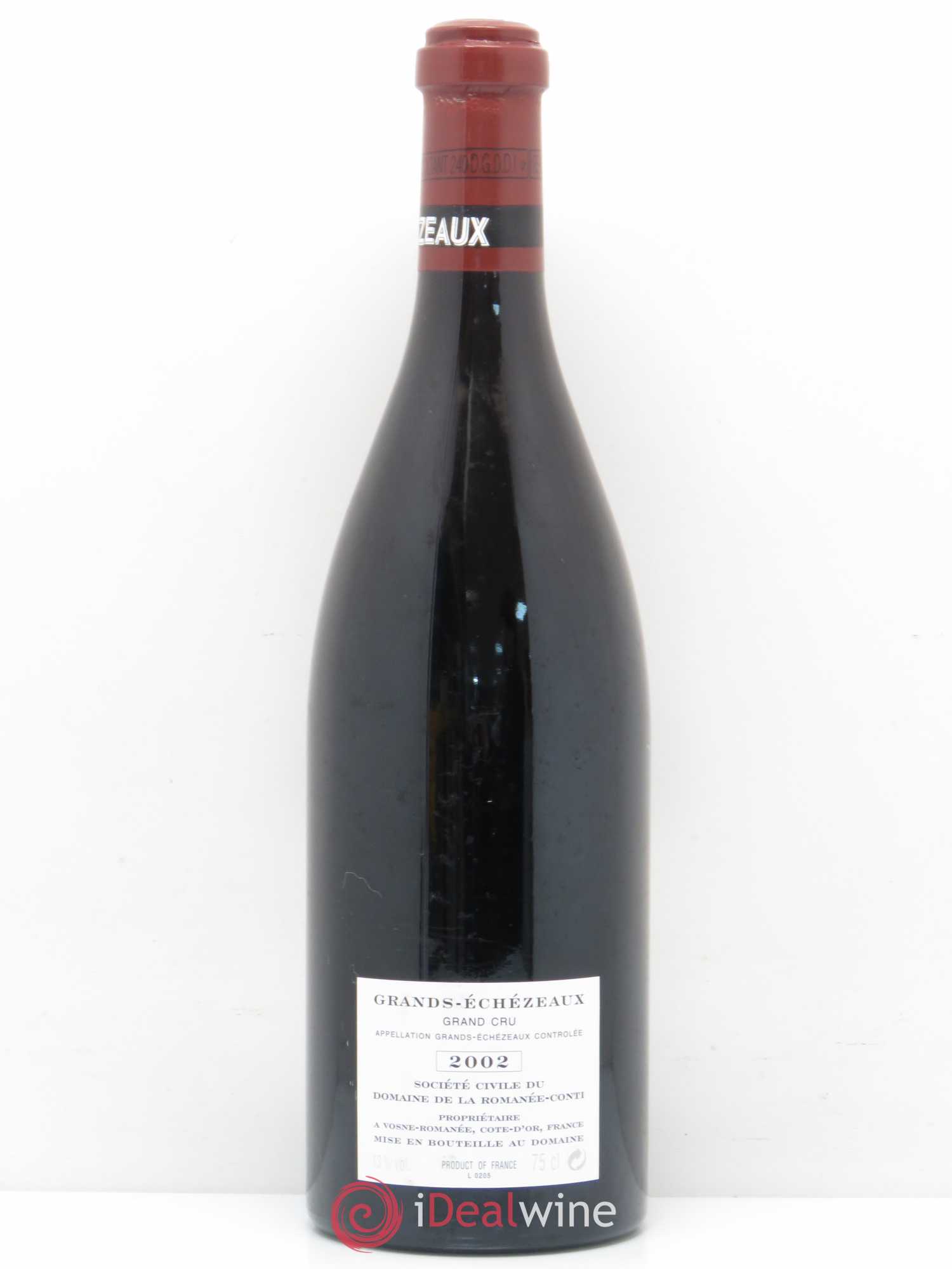 Grands-Echezeaux Grand Cru Domaine de la Romanée-Conti 2002 - Lot de 1 bouteille - 1