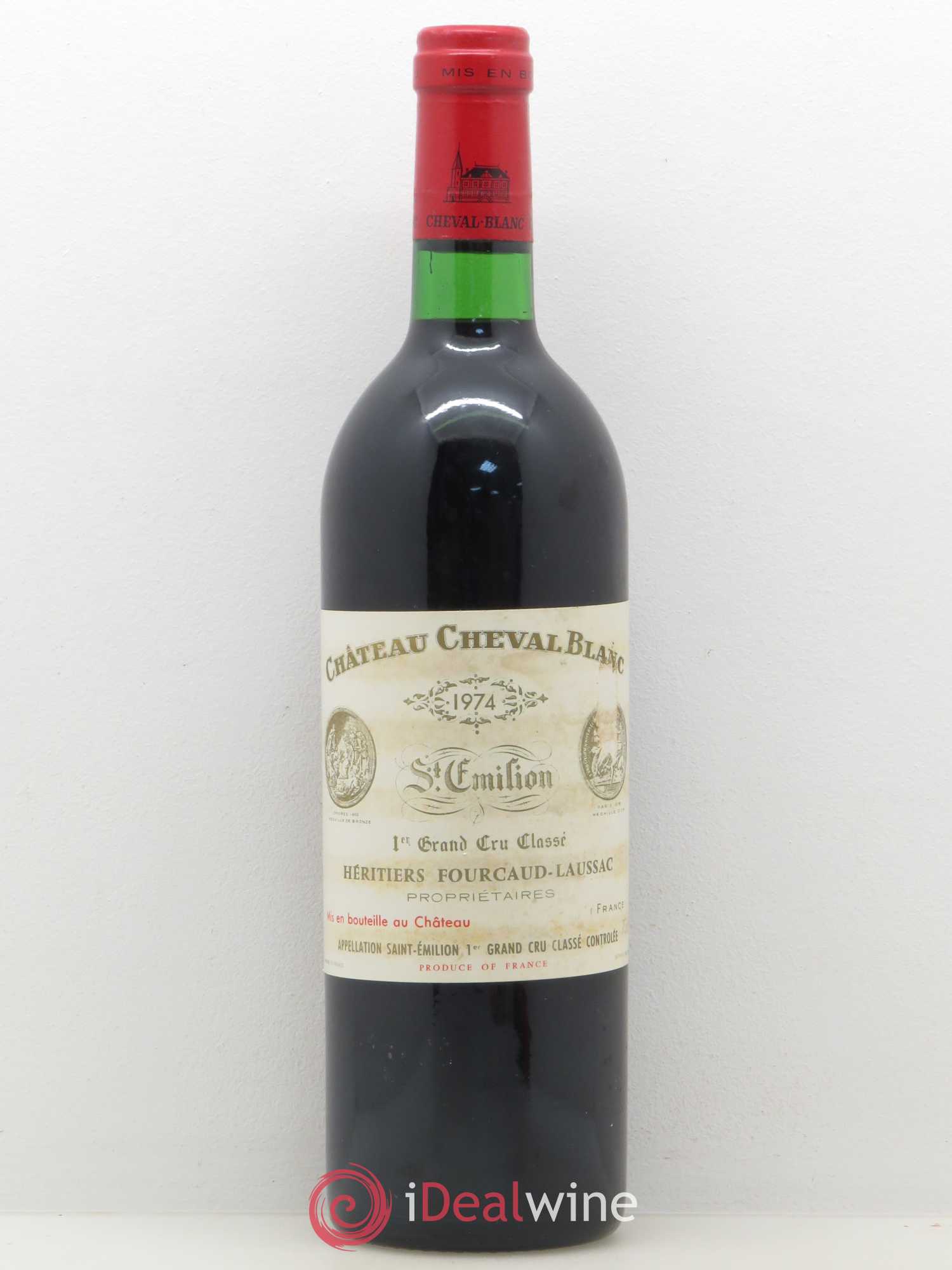 Château Cheval Blanc 1er Grand Cru Classé A 1974 - Lot de 1 bouteille - 0