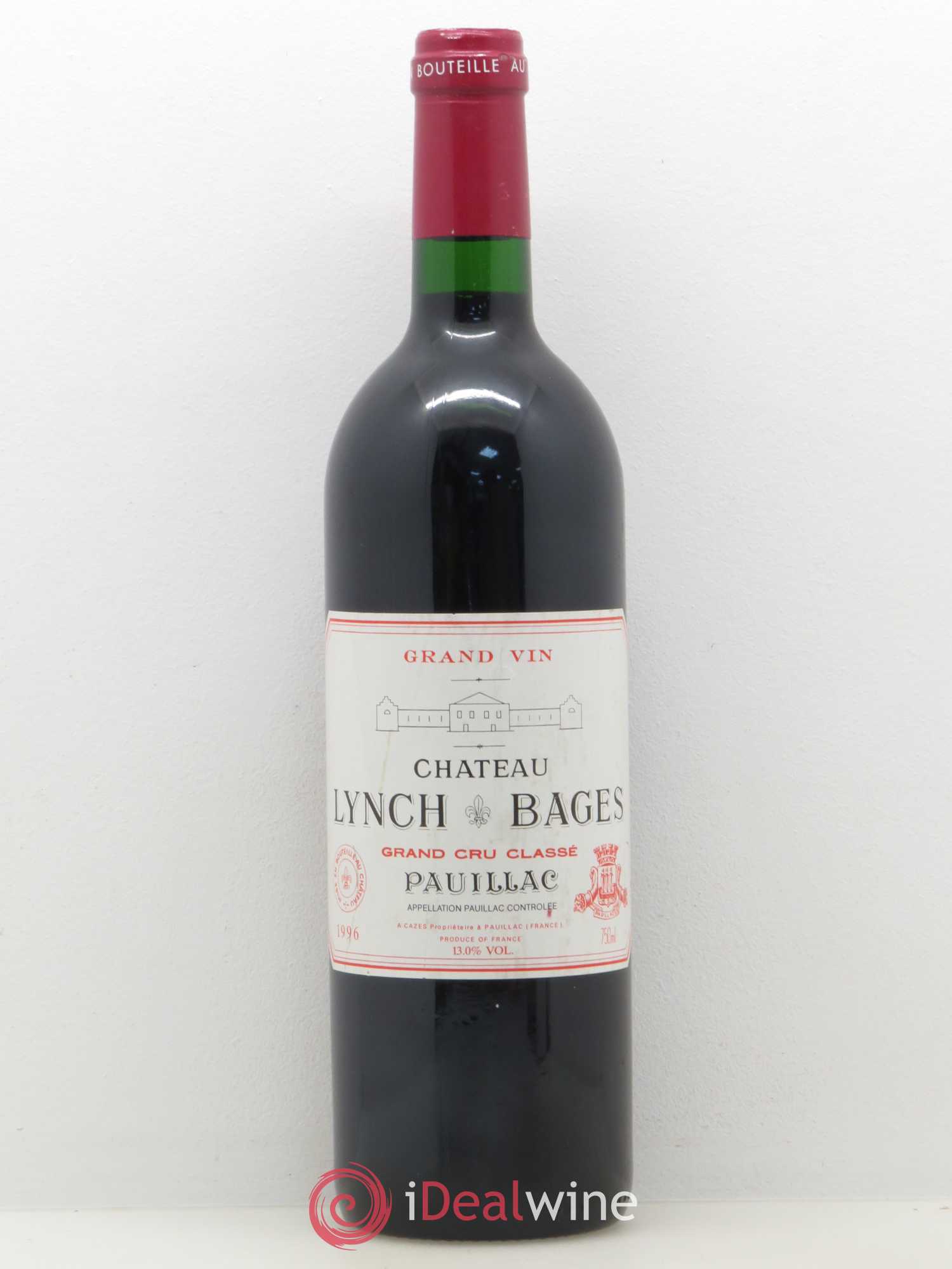 Château Lynch Bages 5ème Grand Cru Classé 1996 - Lot de 1 bouteille - 0