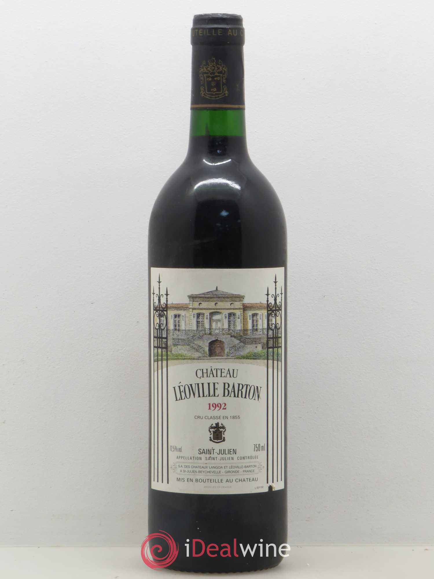 Château Léoville Barton 2ème Grand Cru Classé 1992 - Lot de 1 bouteille - 0