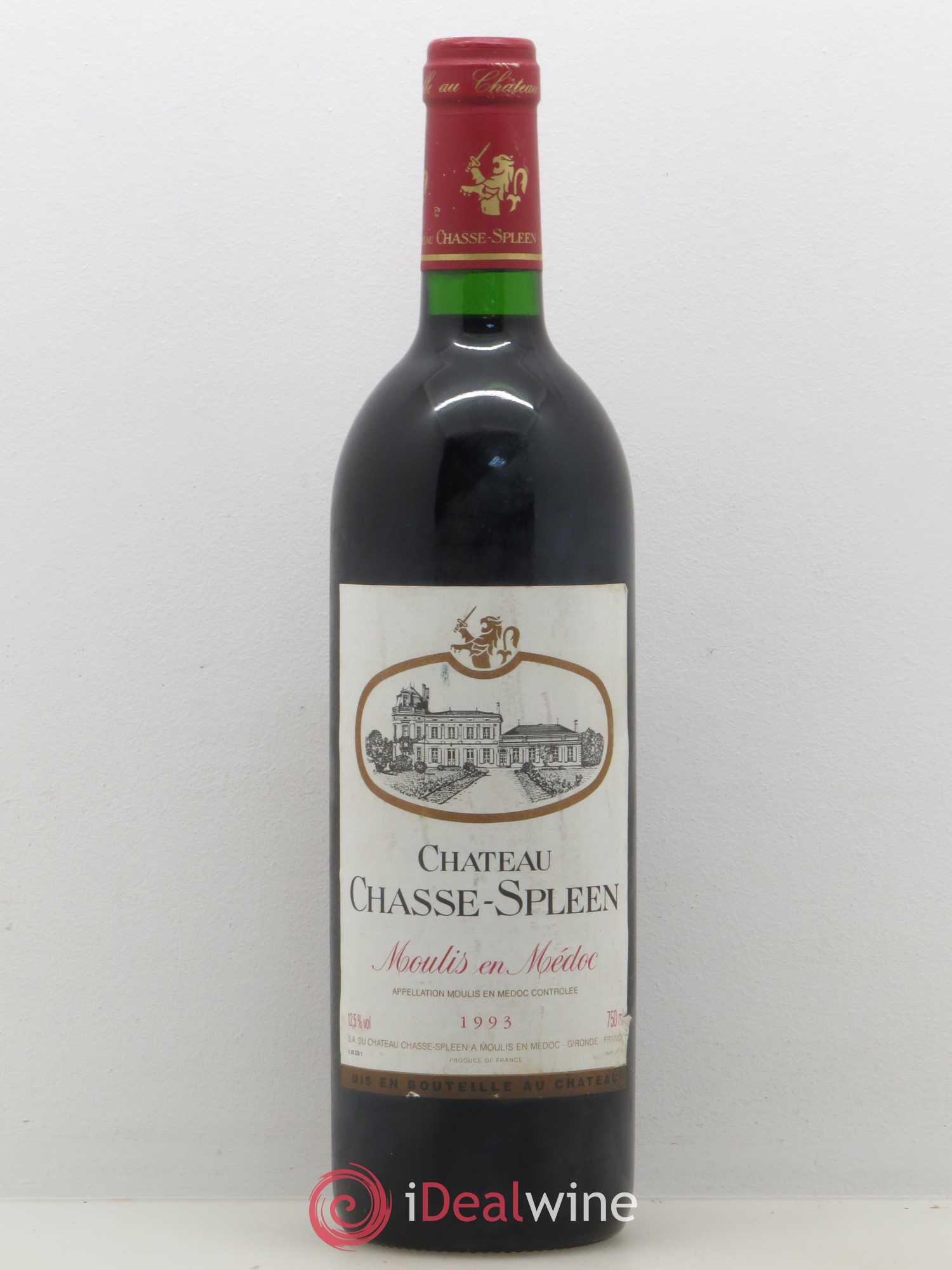 Château Chasse Spleen 1993 - Lot de 1 bouteille - 0