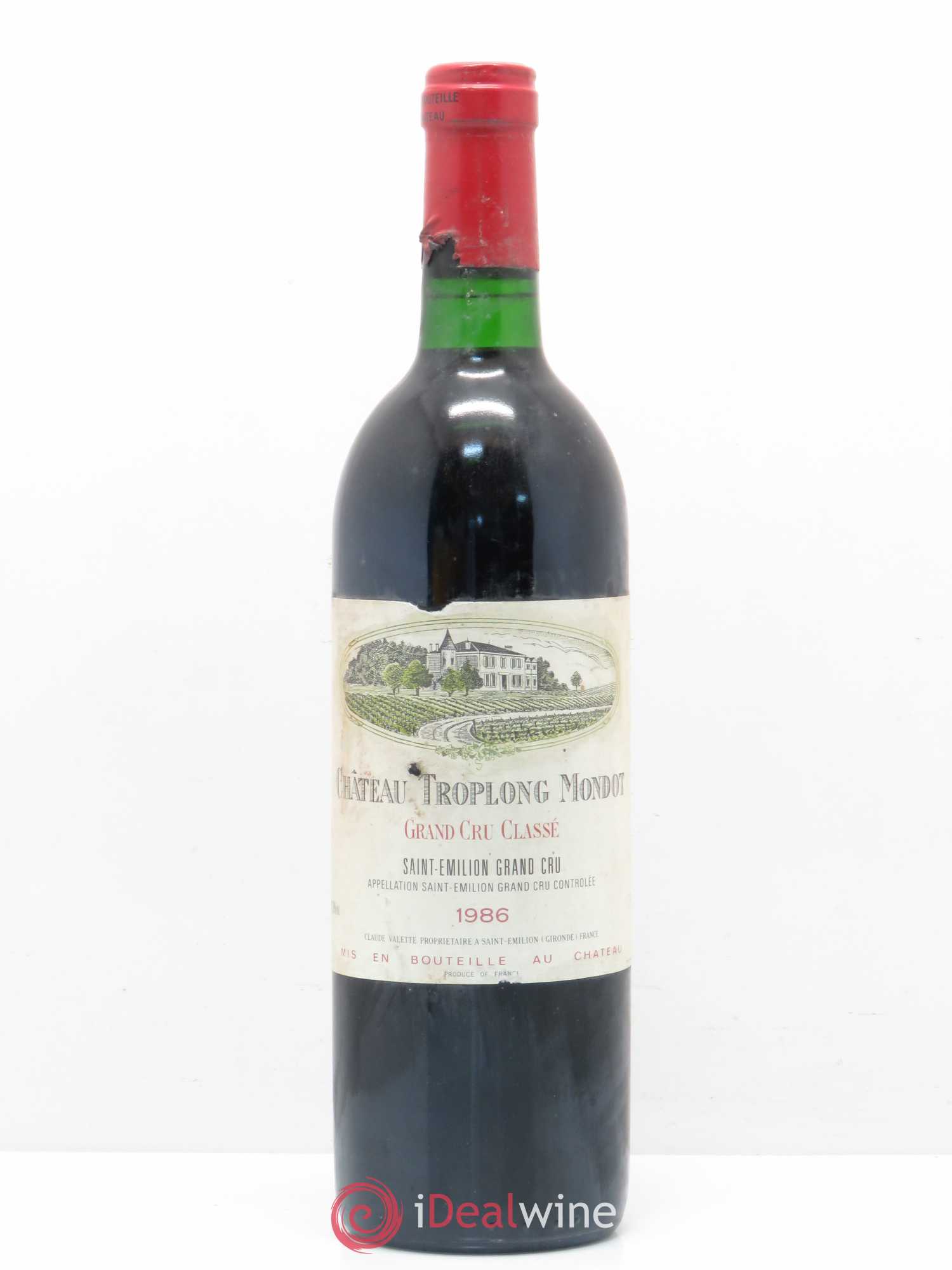 Château Troplong Mondot 1er Grand Cru Classé B 1986 - Lot de 1 bouteille - 0