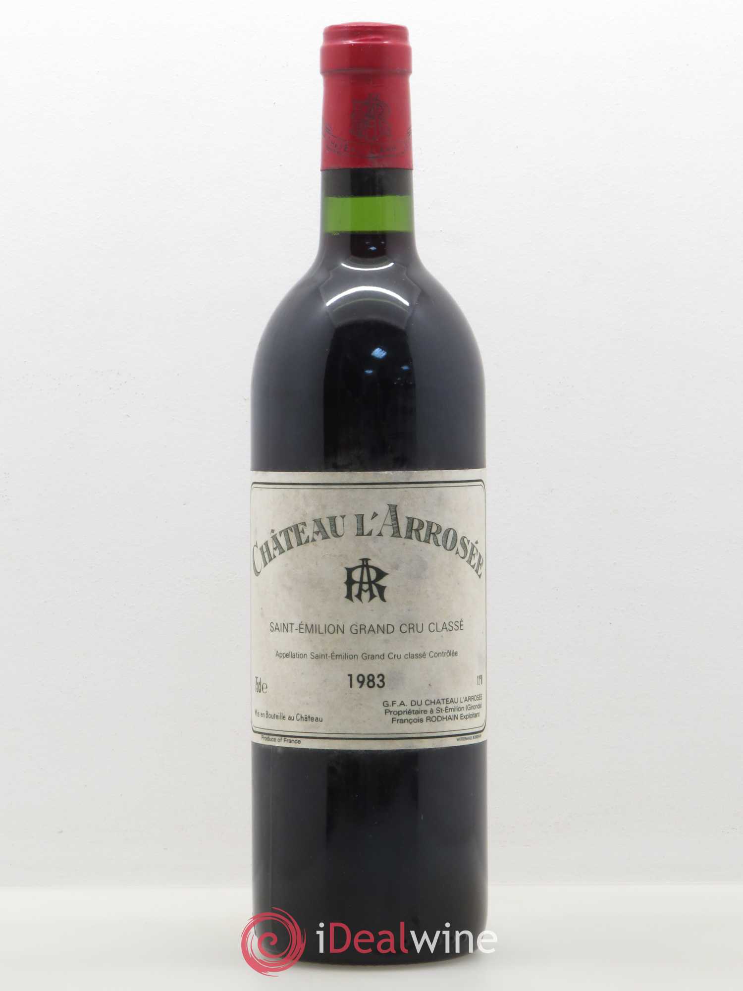 Château l' Arrosée Grand Cru Classé 1983 - Lot de 1 bouteille - 0