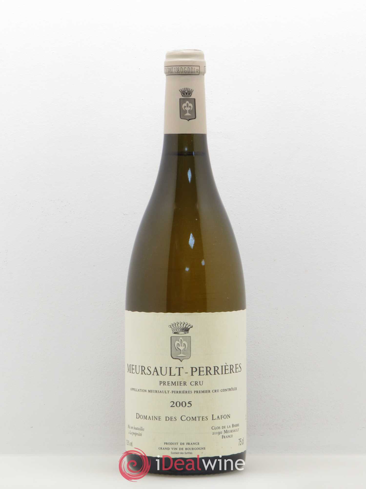 Meursault 1er Cru Perrières Comtes Lafon (Domaine des) 2005 - Lot de 1 bouteille - 0