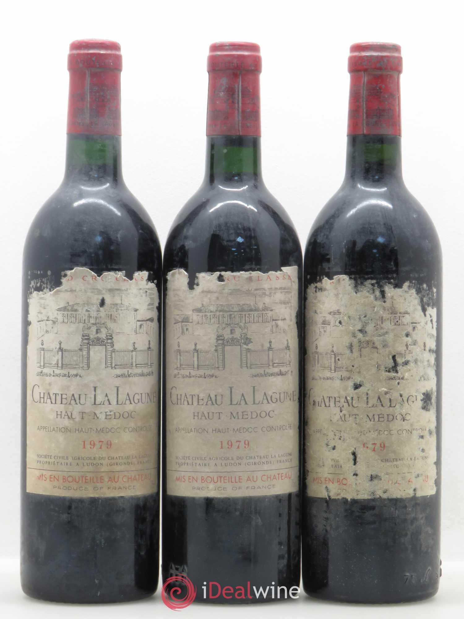 Château la Lagune 3ème Grand Cru Classé 1979 - Lot de 3 bouteilles - 0