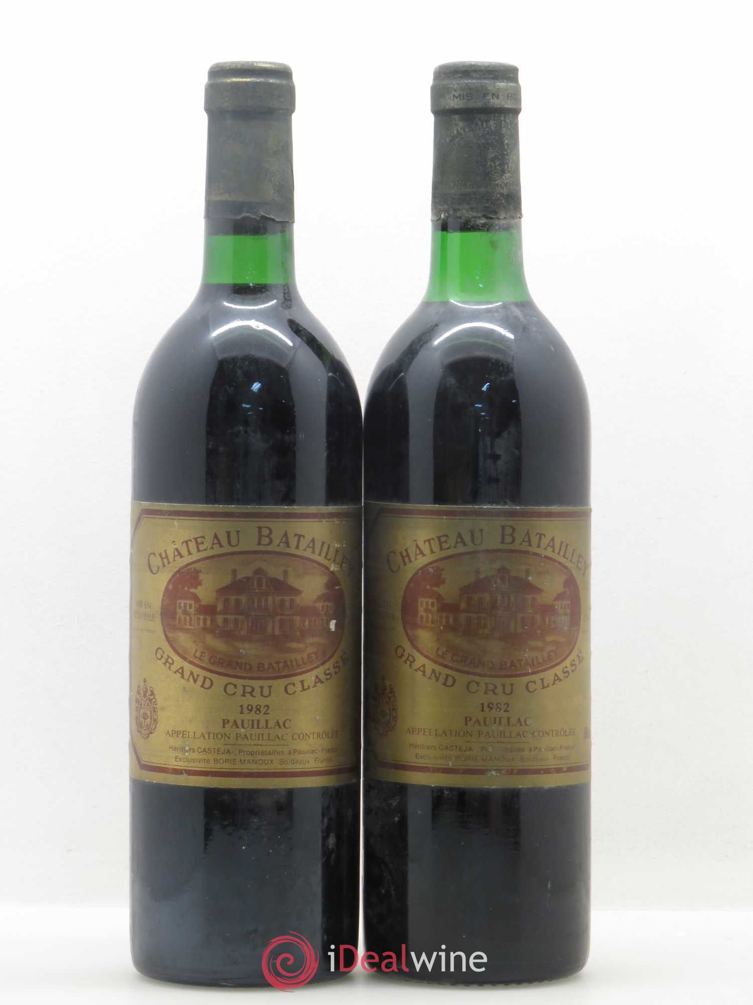 Château Batailley 5ème Grand Cru Classé 1982 - Lot de 2 bouteilles - 0
