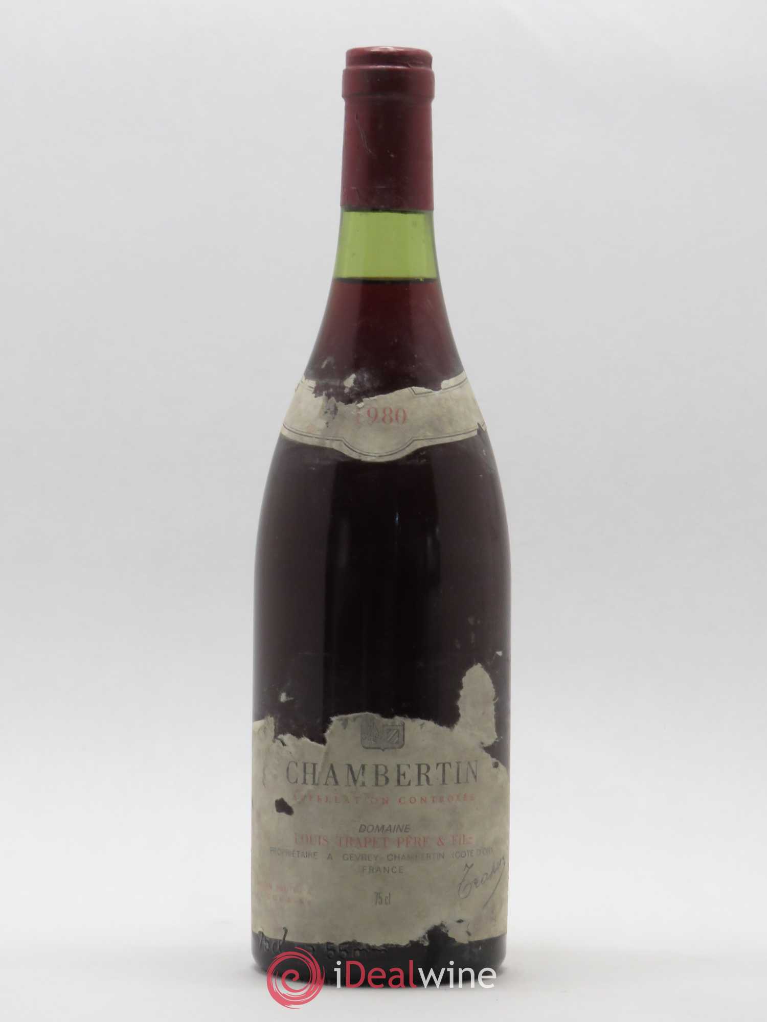 Chambertin Grand Cru Domaine Trapet 1980 - Lot de 1 bouteille - 0