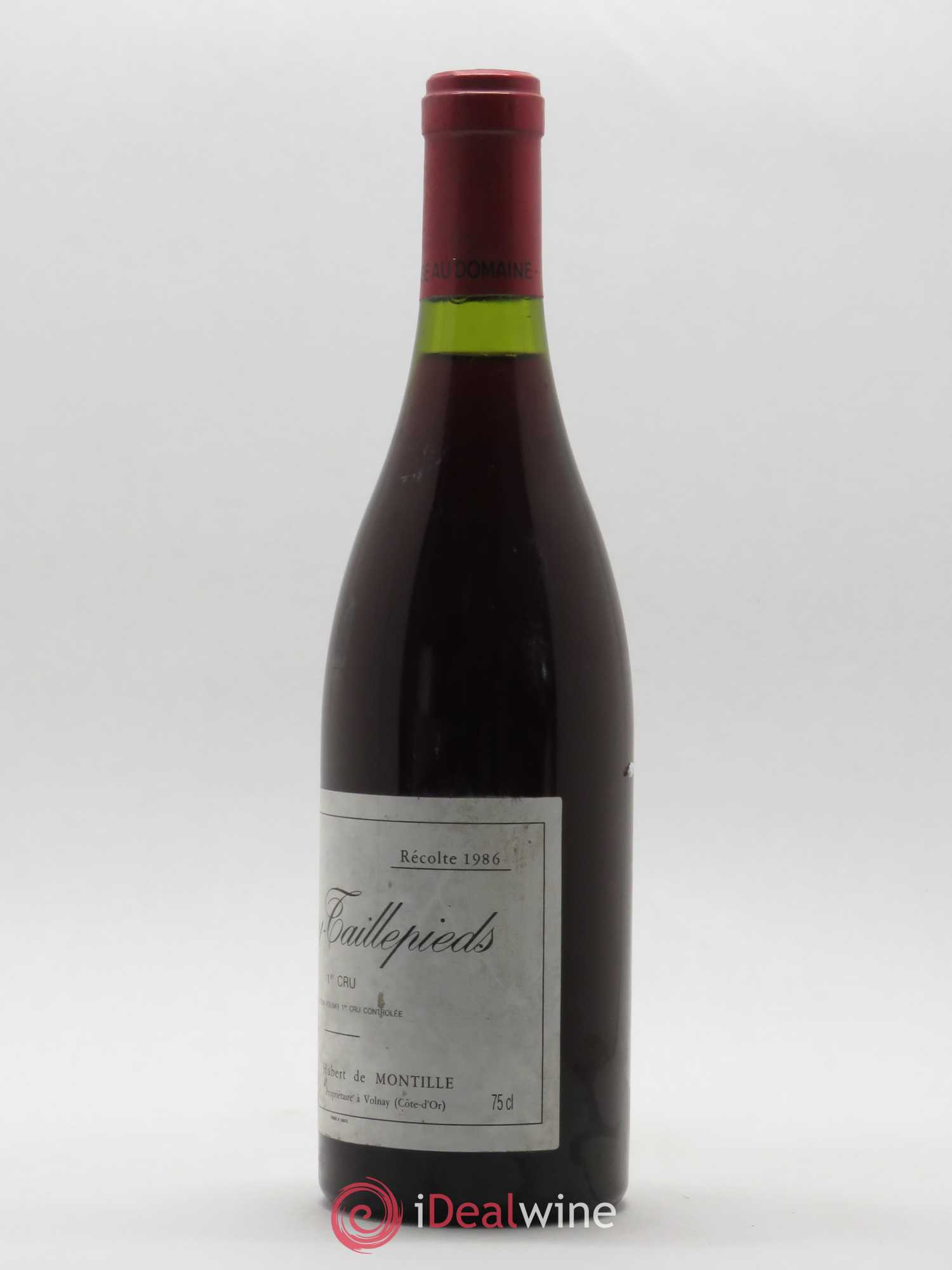 Volnay 1er Cru Les Taillepieds De Montille (Domaine) 1986 - Lot de 1 bouteille - 1