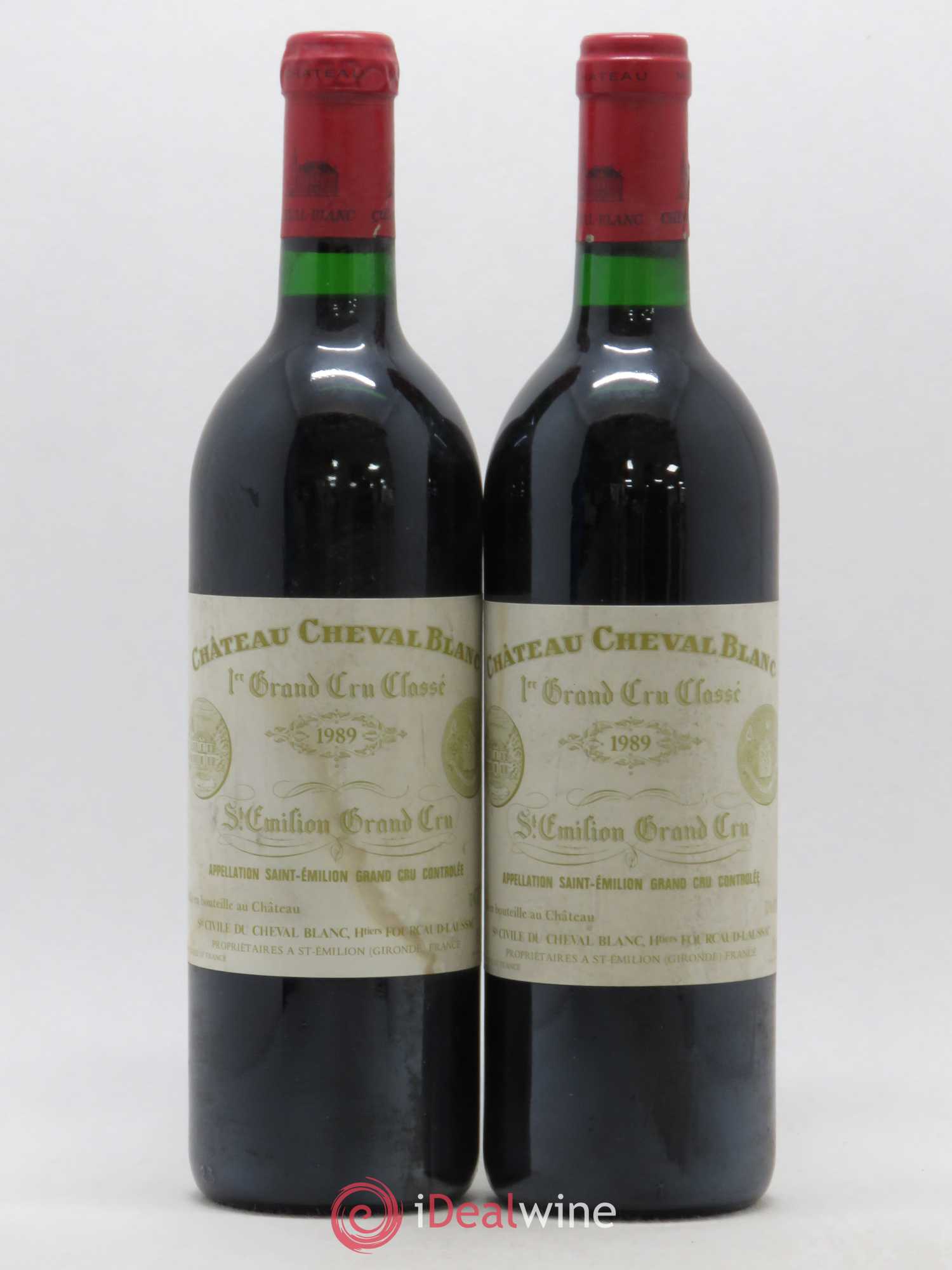 Château Cheval Blanc 1er Grand Cru Classé A 1989 - Lot de 2 bouteilles - 0
