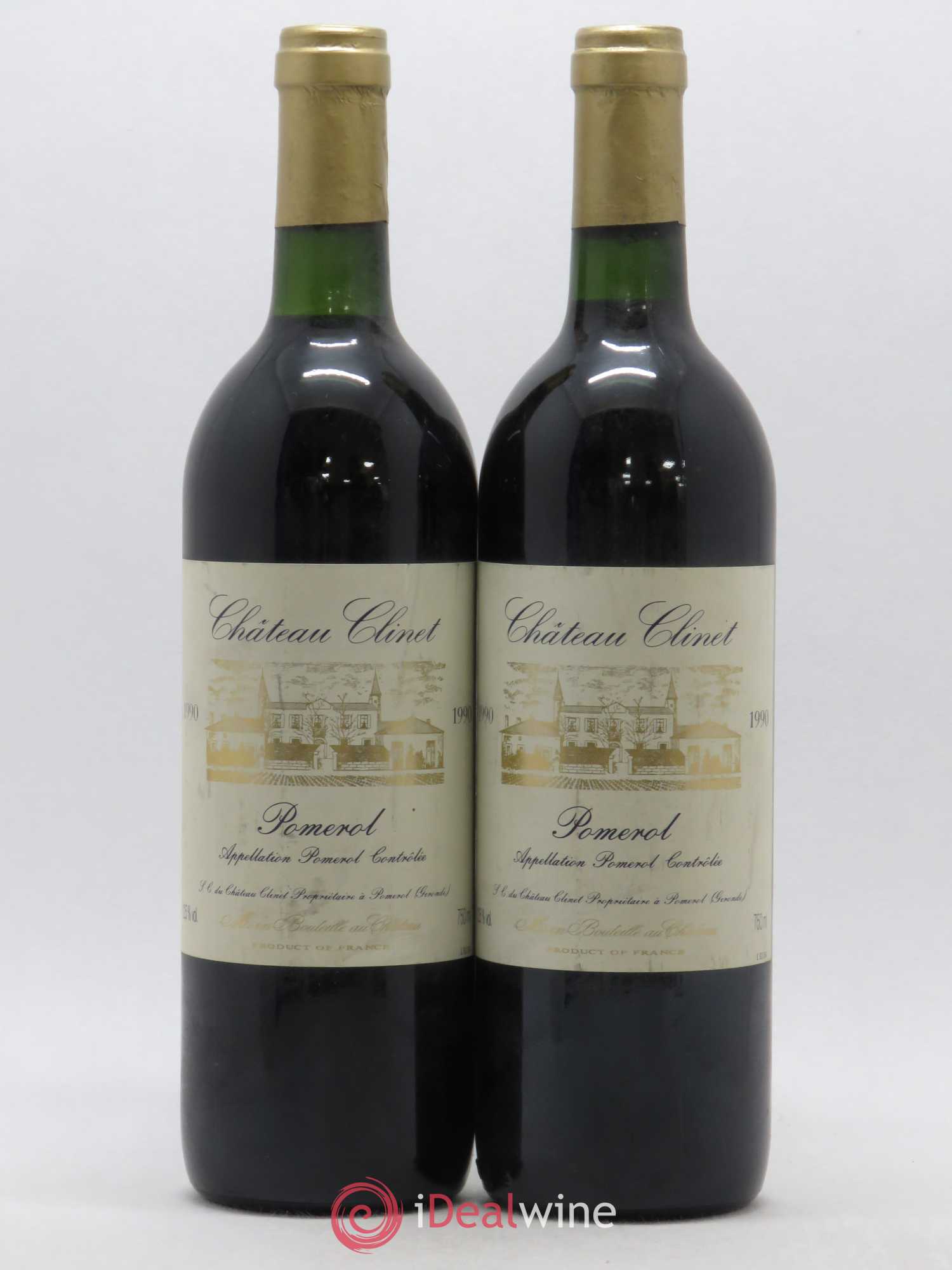 Château Clinet 1990 - Lot de 2 bouteilles - 0