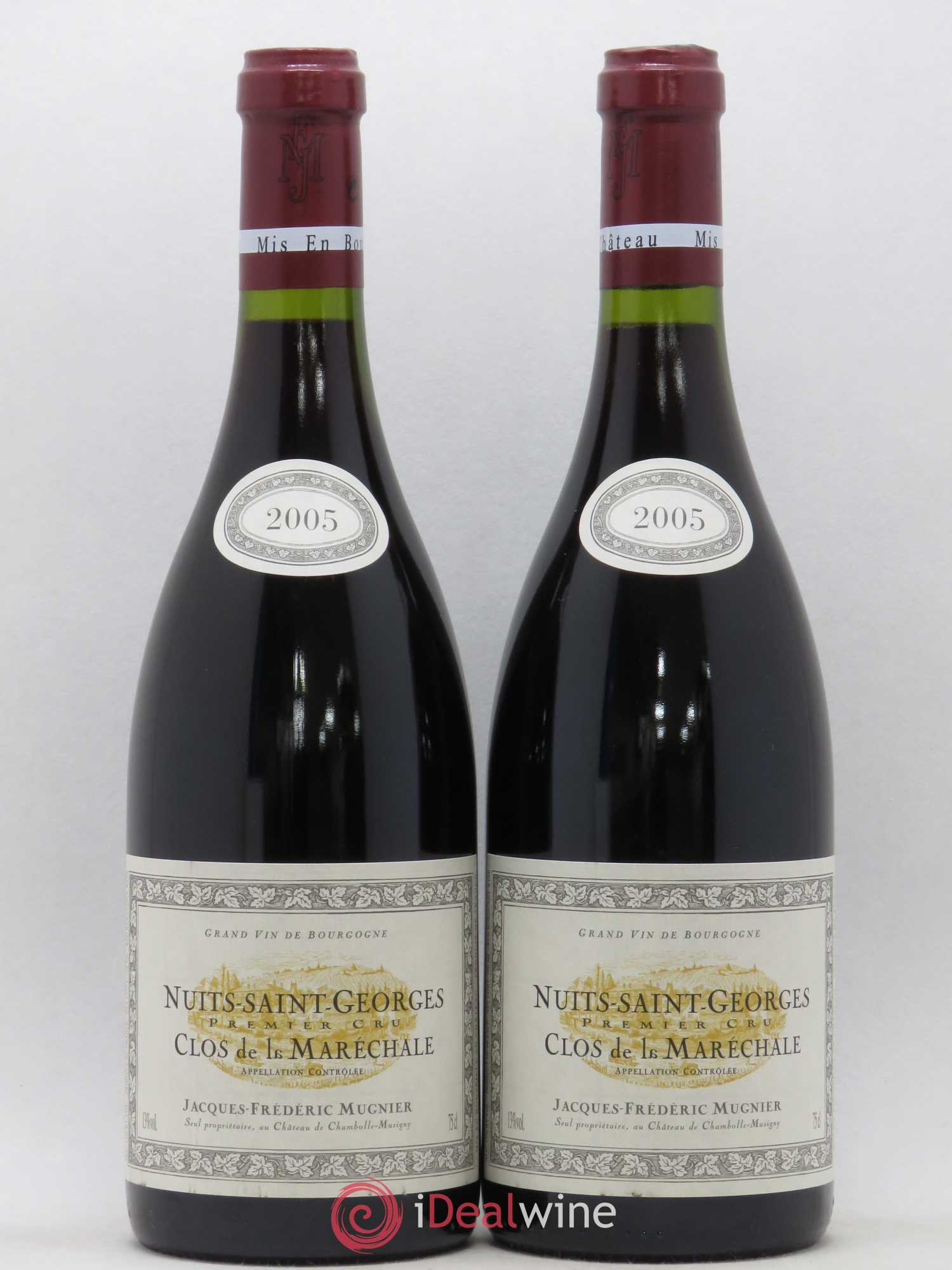 Nuits-Saint-Georges 1er Cru Clos de La Maréchale Jacques-Frédéric Mugnier 2005 - Lot de 2 bouteilles - 0
