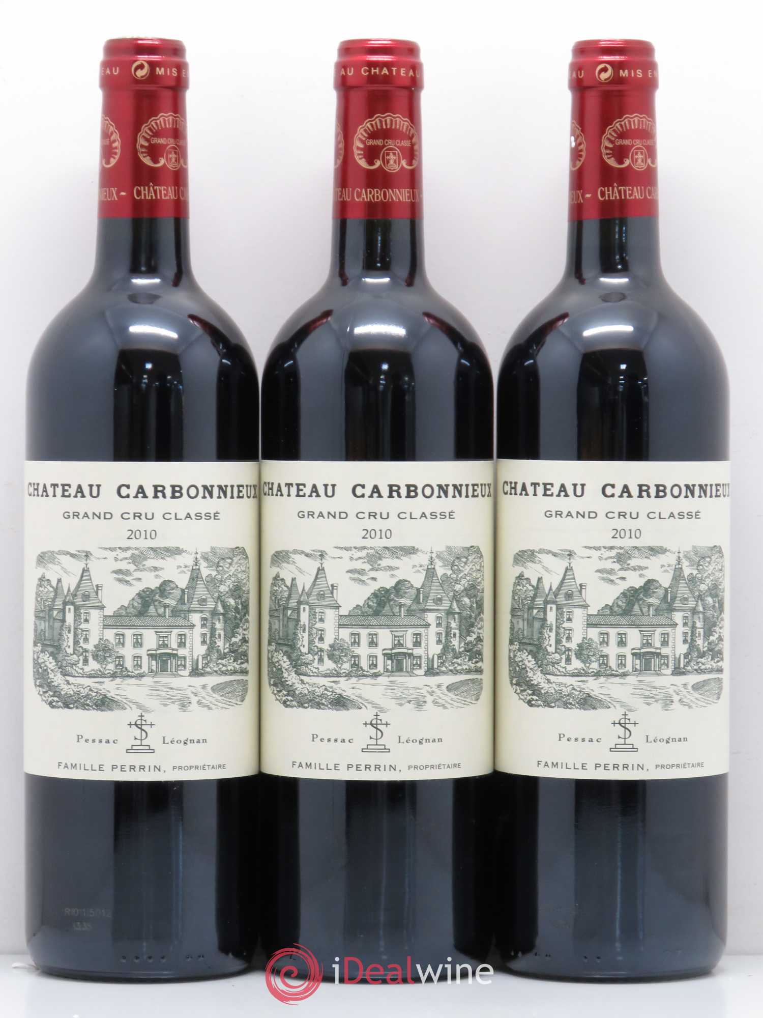 Château Carbonnieux Cru Classé de Graves 2010 - Lot de 3 bouteilles - 0