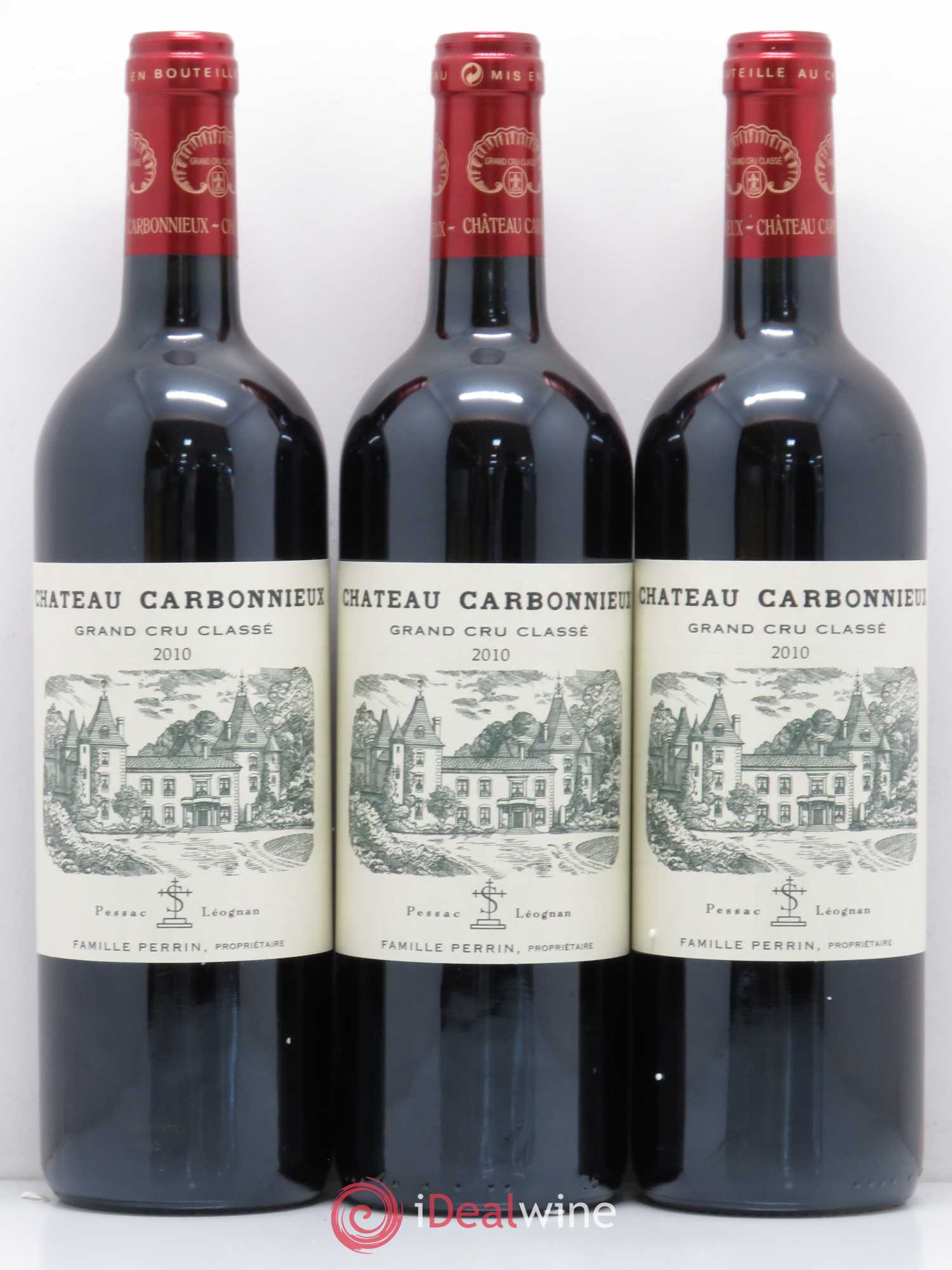 Château Carbonnieux Cru Classé de Graves 2010 - Lot de 3 bouteilles - 0