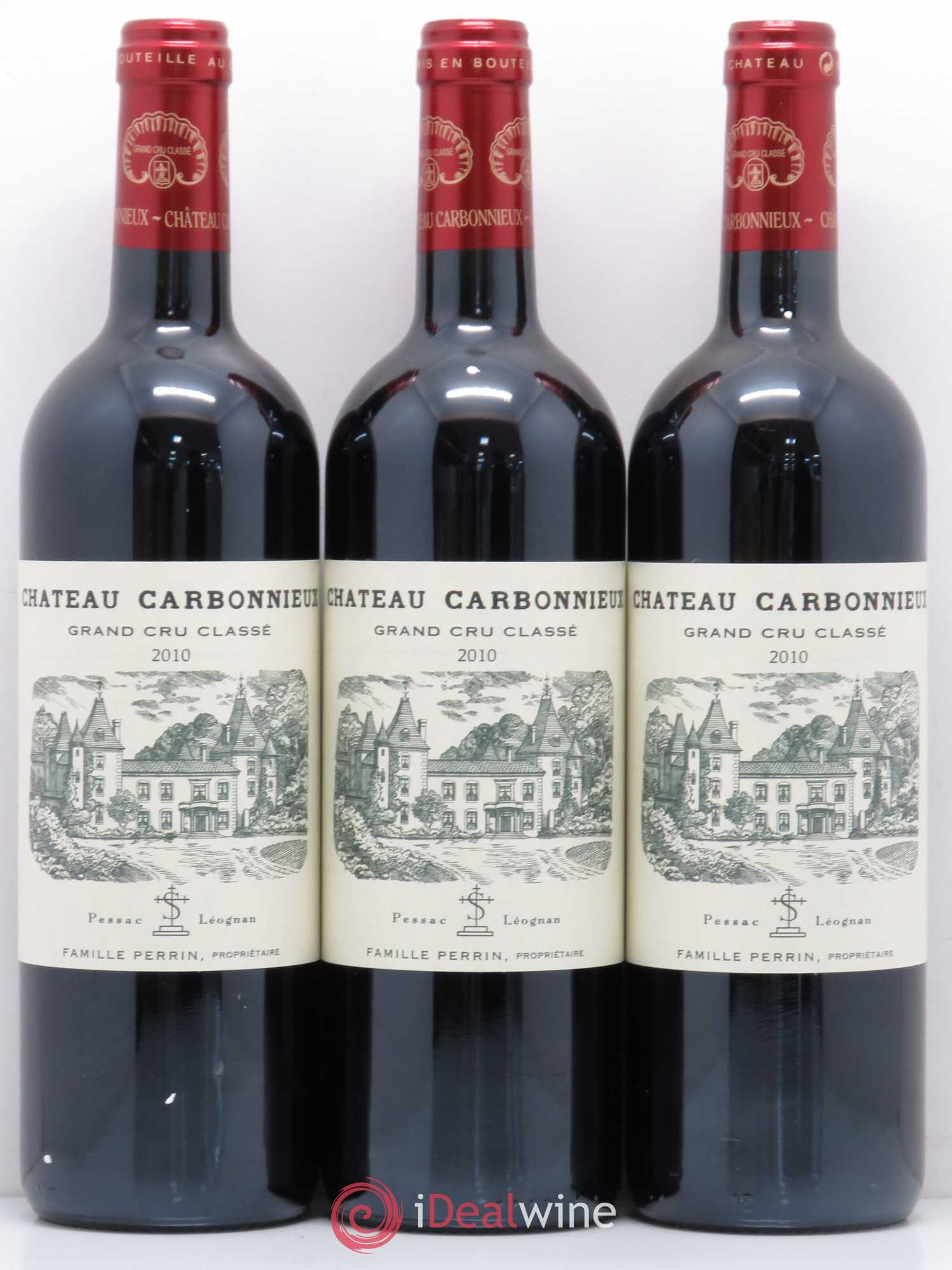 Château Carbonnieux Cru Classé de Graves 2010 - Lot de 3 bouteilles - 0