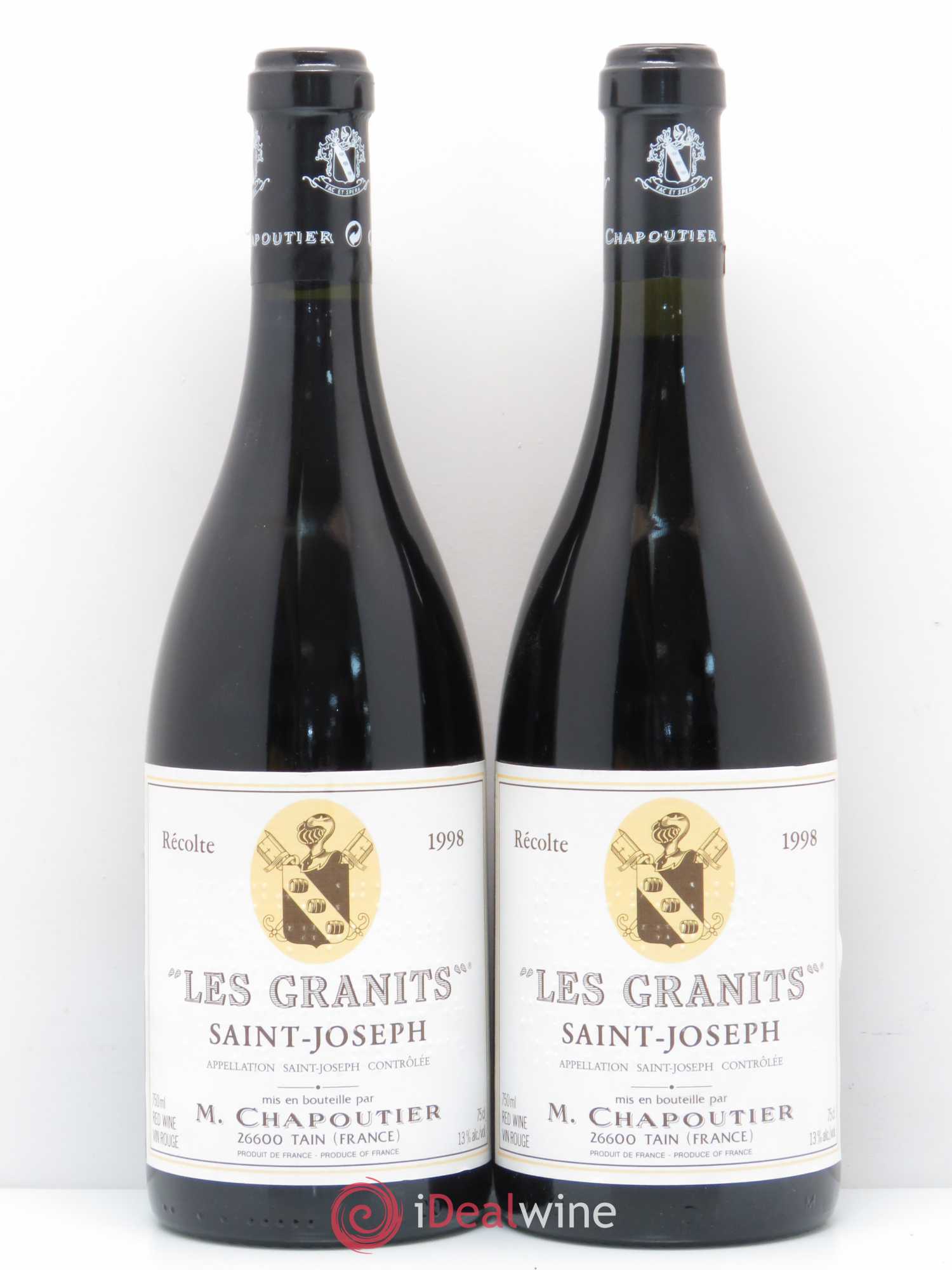 Saint-Joseph Les Granits Chapoutier 1998 - Lot de 2 bouteilles - 0