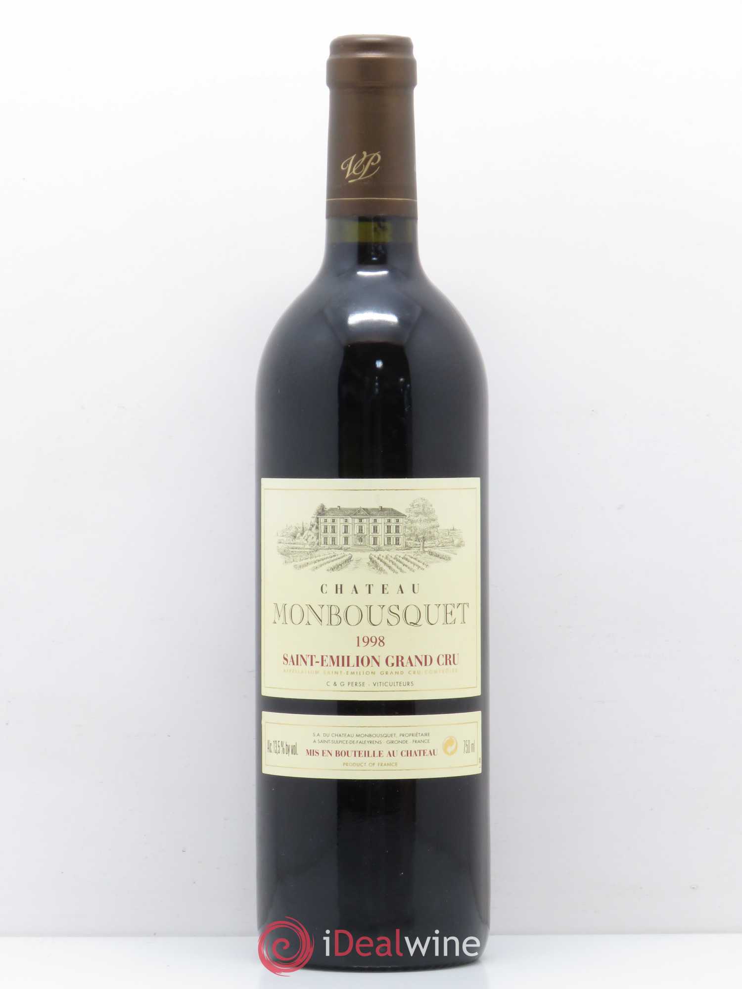Château Monbousquet Grand Cru Classé 1998 - Lot de 1 bouteille - 0