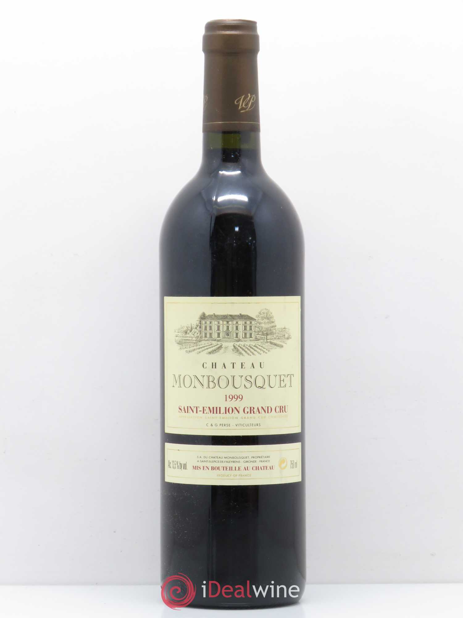 Château Monbousquet Grand Cru Classé 1999 - Lot de 1 bouteille - 0