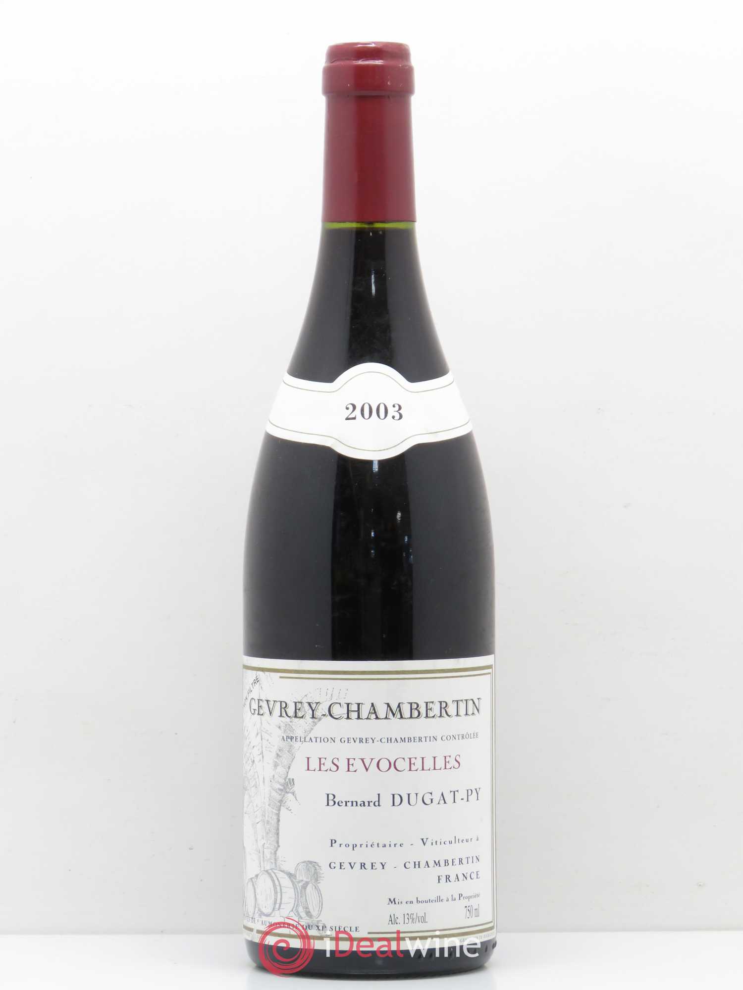 Gevrey-Chambertin Les Evocelles Vieilles Vignes Dugat-Py 2003 - Lot de 1 bouteille - 0
