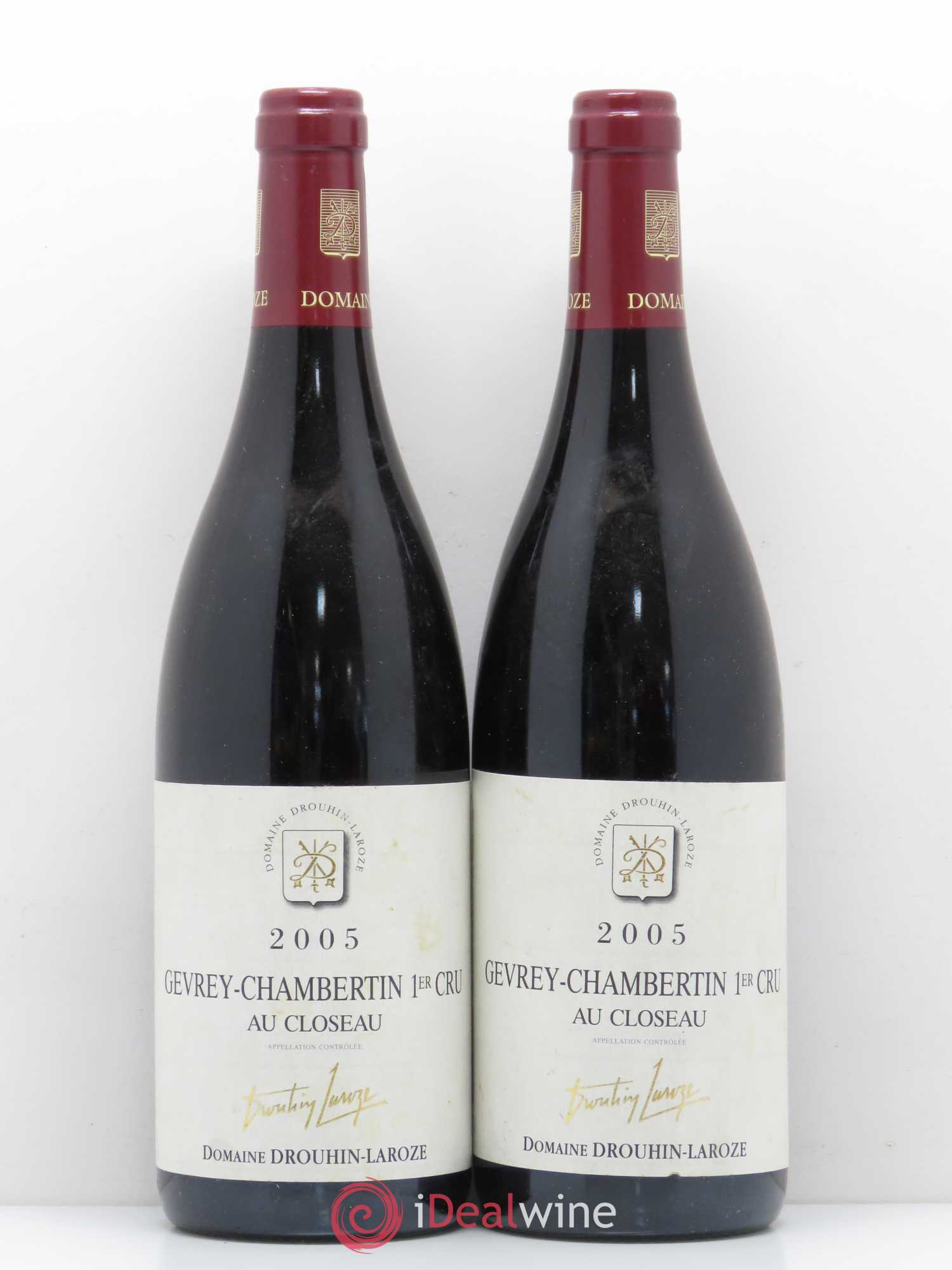 Gevrey-Chambertin 1er Cru Au Closeau Domaine Drouhin-Laroze 2005 - Lot de 2 bouteilles - 0