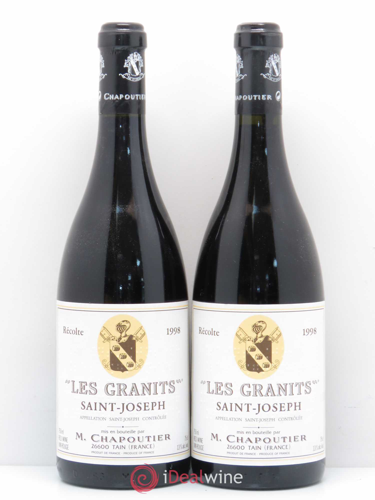 Saint-Joseph Les Granits Chapoutier 1998 - Lot de 2 bouteilles - 0