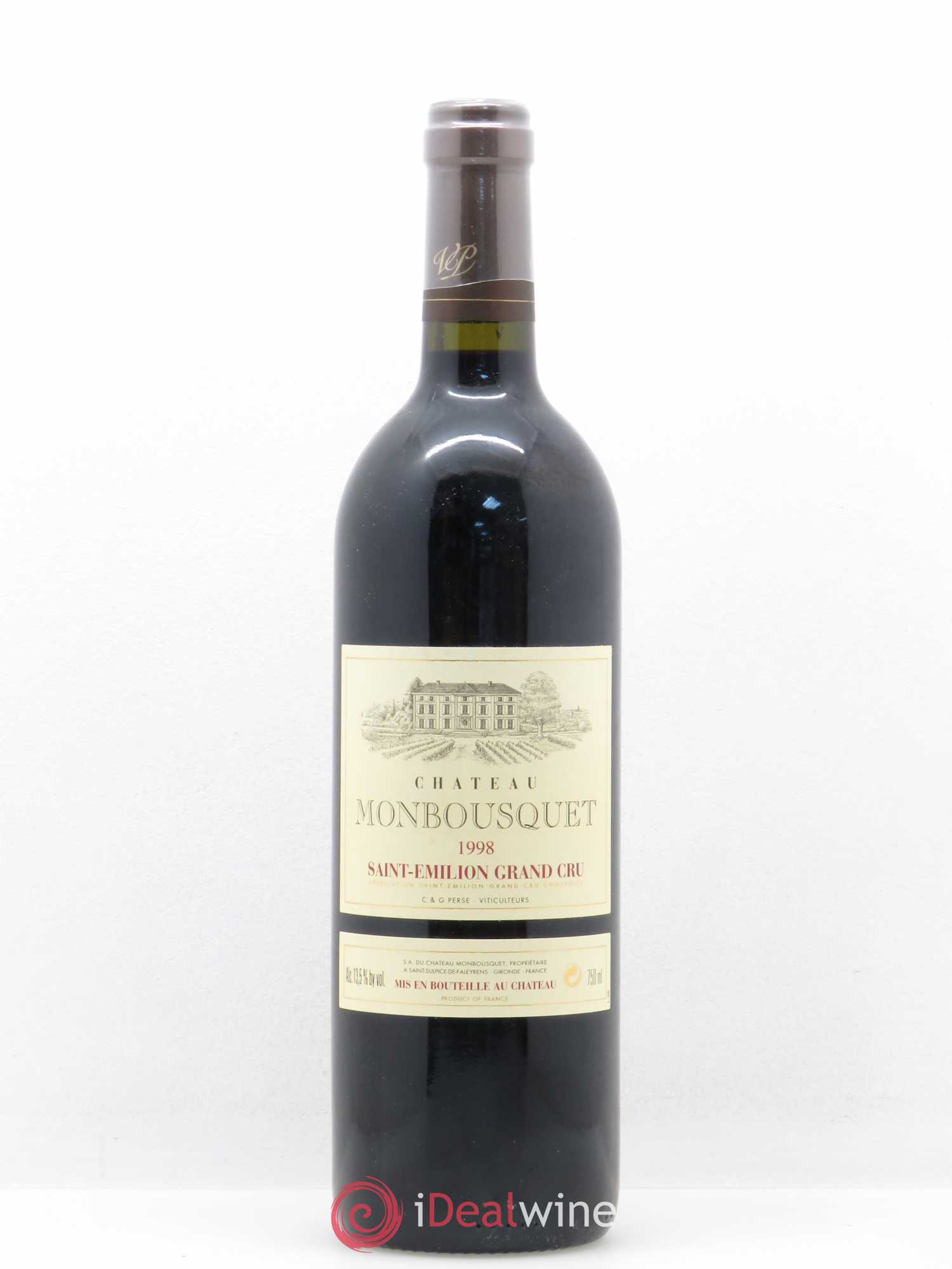 Château Monbousquet Grand Cru Classé 1998 - Lot de 1 bouteille - 0