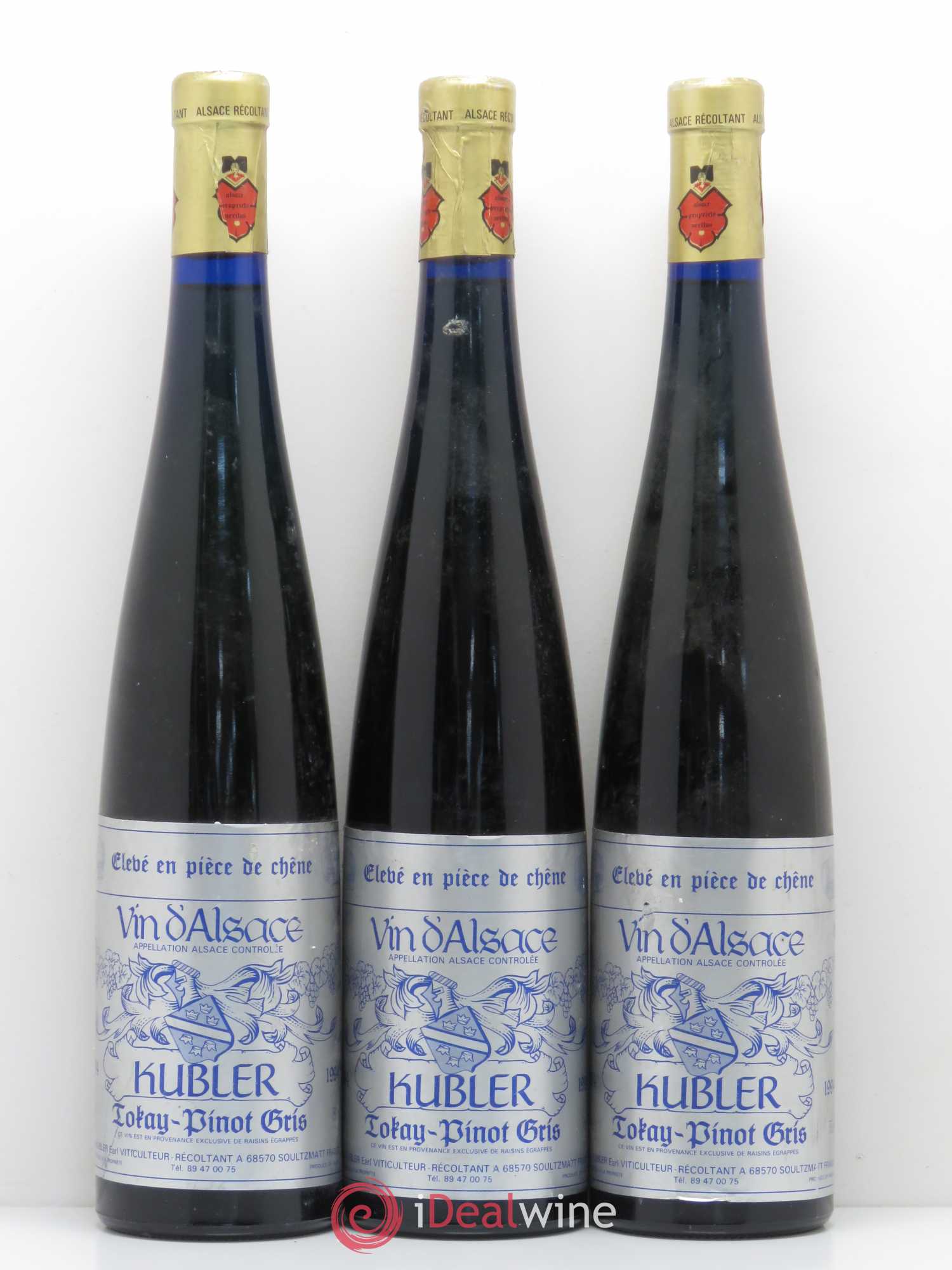 Pinot Gris Kubler (sans prix de réserve) 1994 - Posten von 3 Flaschen - 0