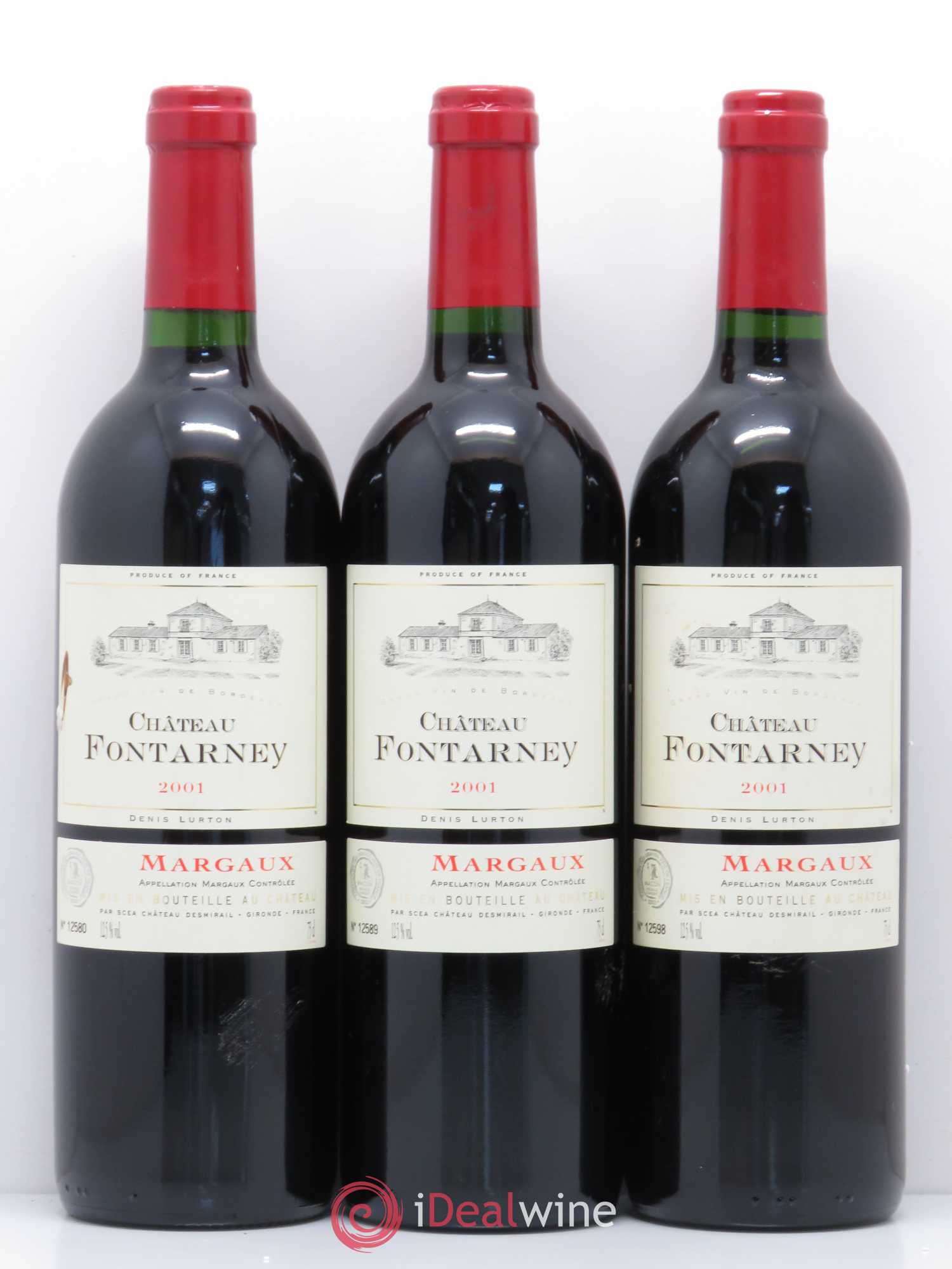 Bordeaux Margaux Château Fontarney 2001 - Posten von 6 Flaschen - 2