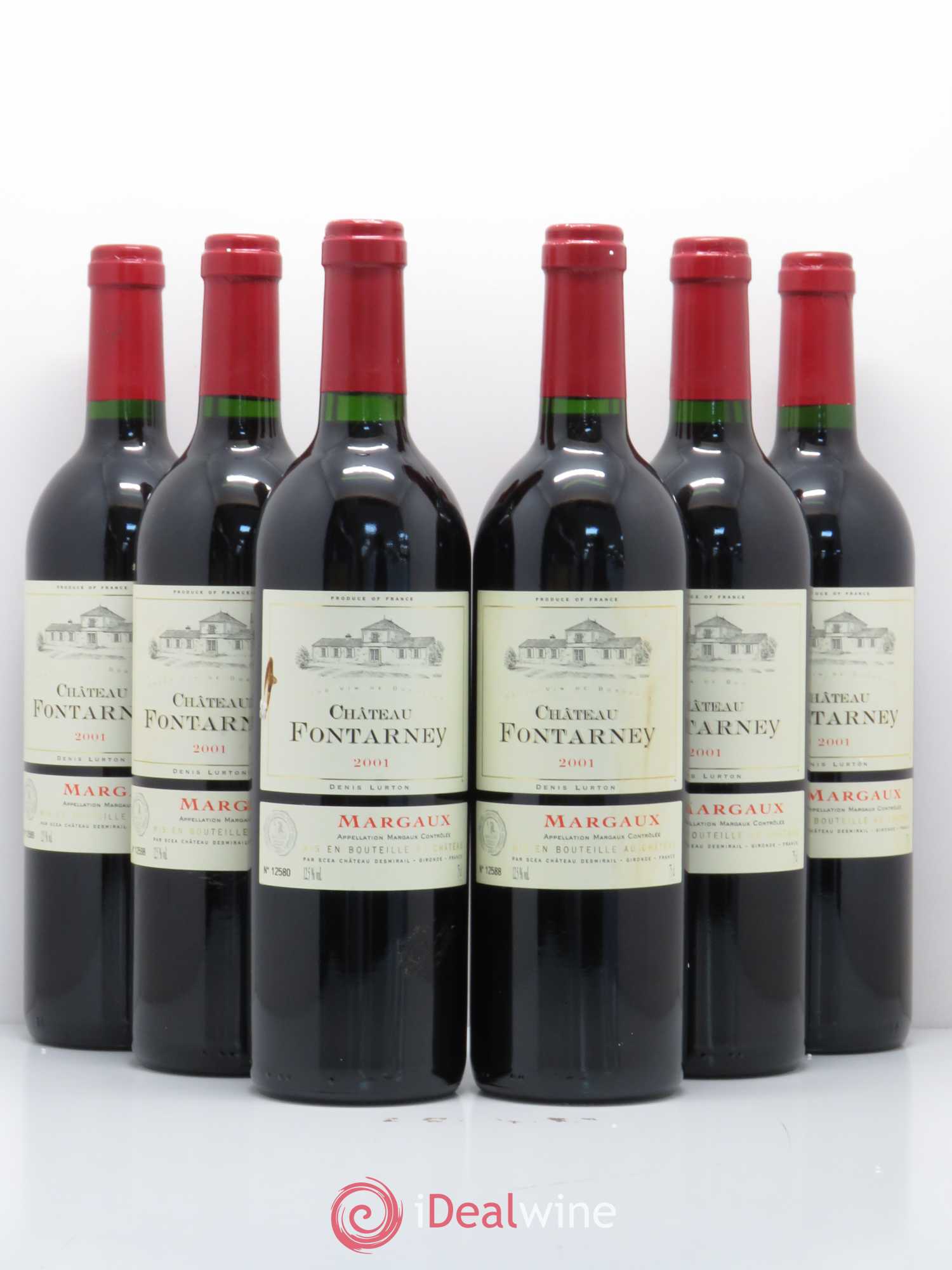 Bordeaux Margaux Château Fontarney 2001 - Posten von 6 Flaschen - 0