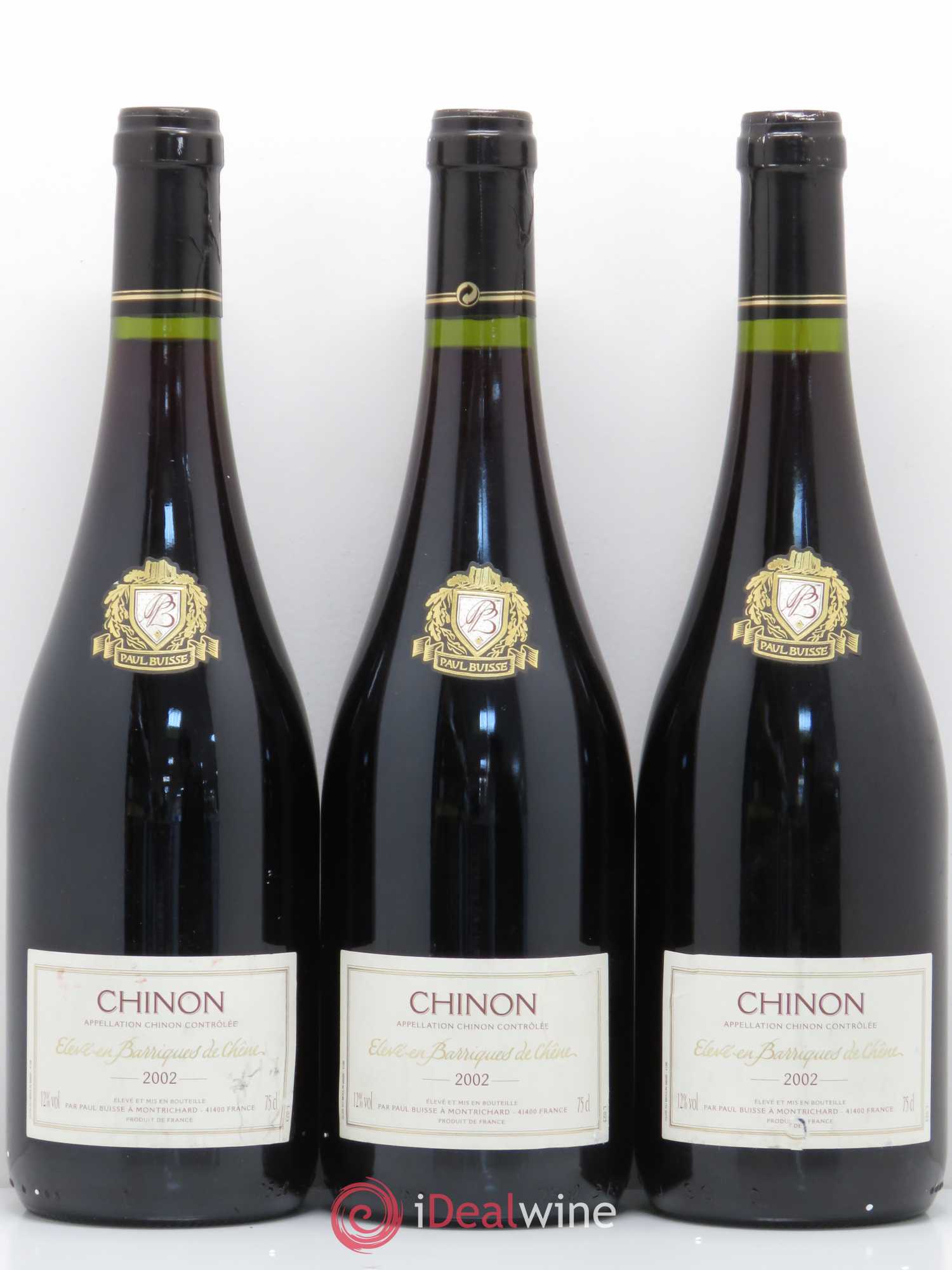 Chinon Paul Buisse (sans prix de réserve) 2002 - Posten von 3 Flaschen - 0