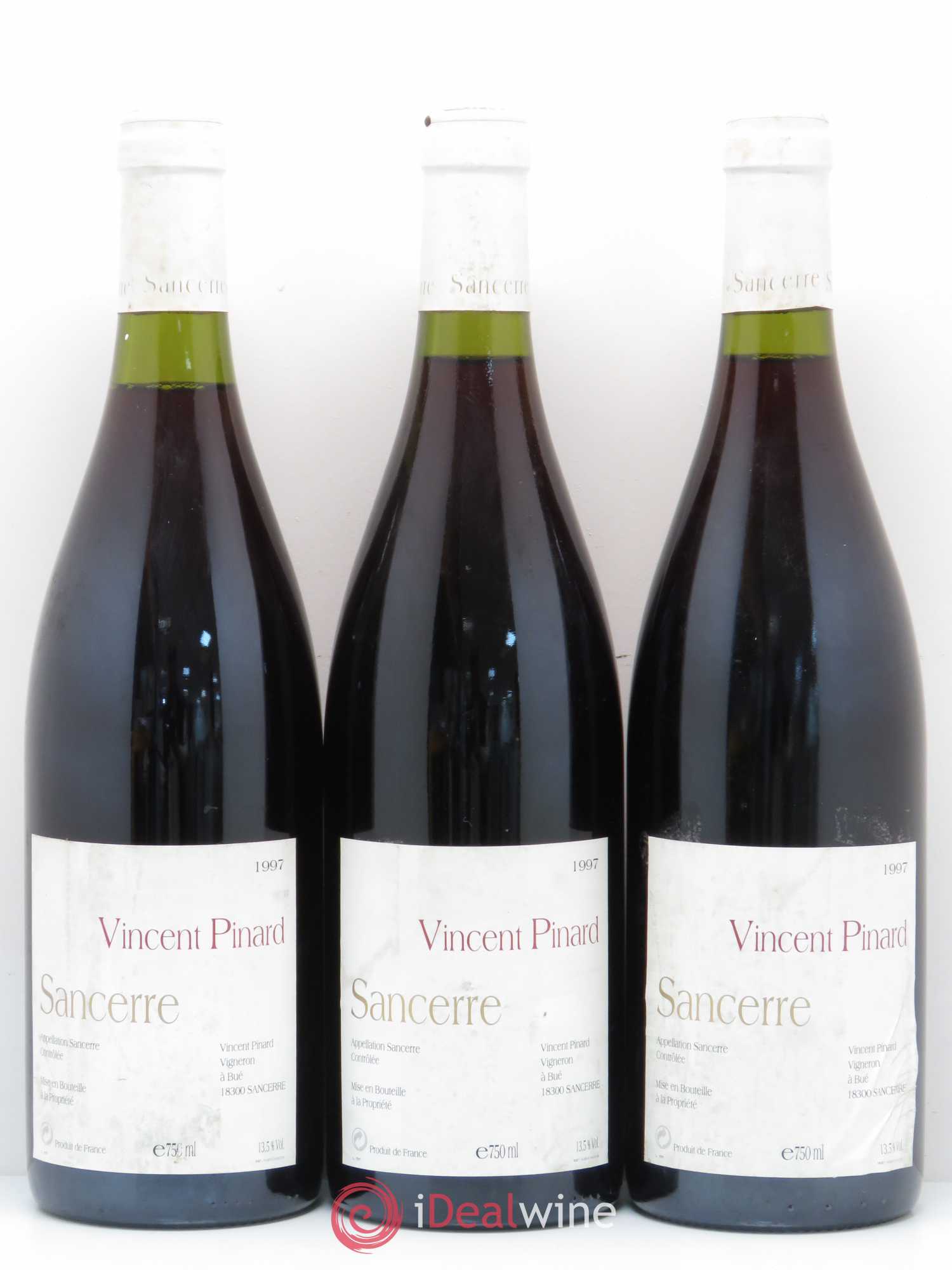 Sancerre Vincent Pinard (sans prix de réserve) 1997 - Posten von 3 Flaschen - 0
