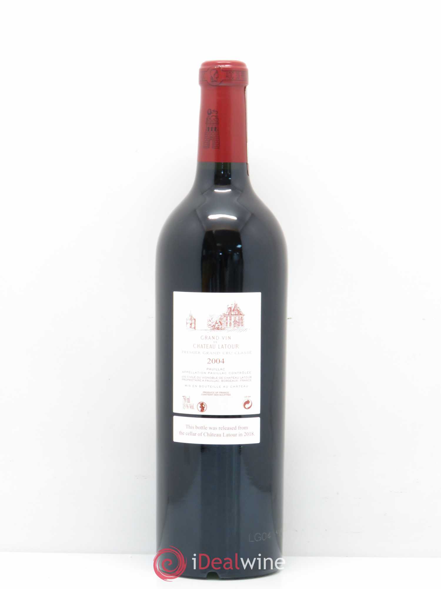 Château Latour 1er Grand Cru Classé 2004 - Lot de 1 bouteille - 1