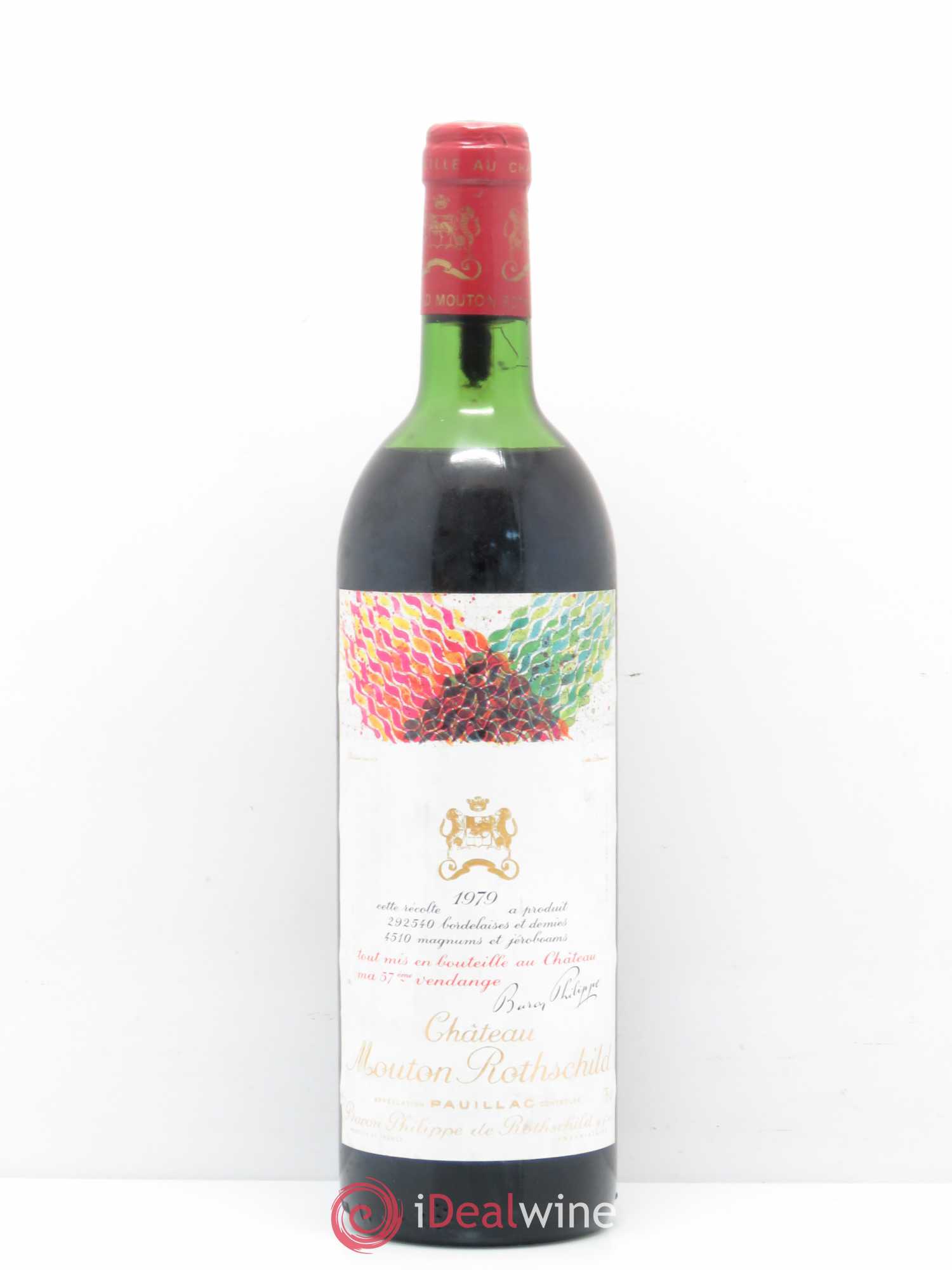 Château Mouton Rothschild 1er Grand Cru Classé 1979 - Lot de 1 bouteille - 0