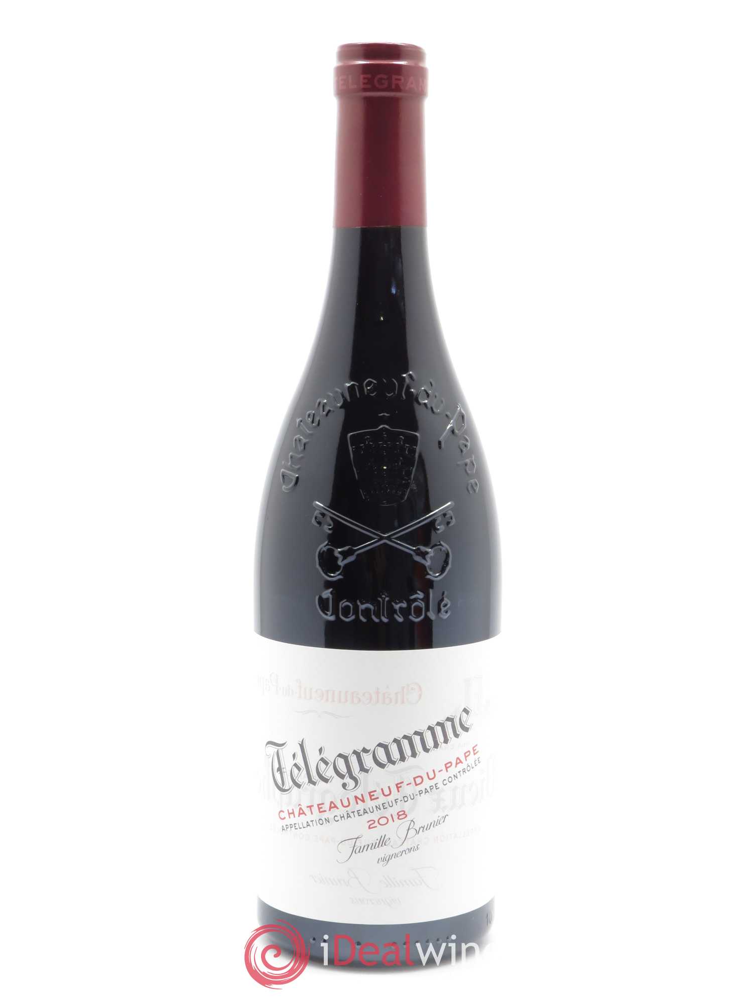 Châteauneuf-du-Pape Télégramme Vignobles Brunier 2018 - Lot de 1 bouteille - 0