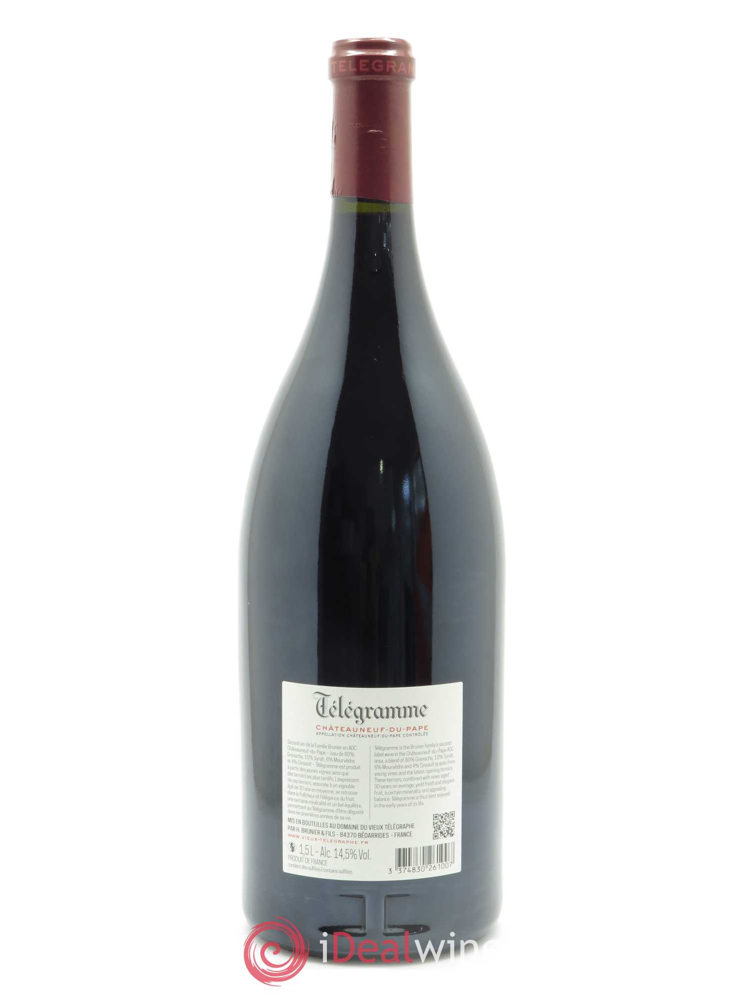 Châteauneuf-du-Pape Télégramme Vignobles Brunier 2018 - Lot de 1 magnum - 1