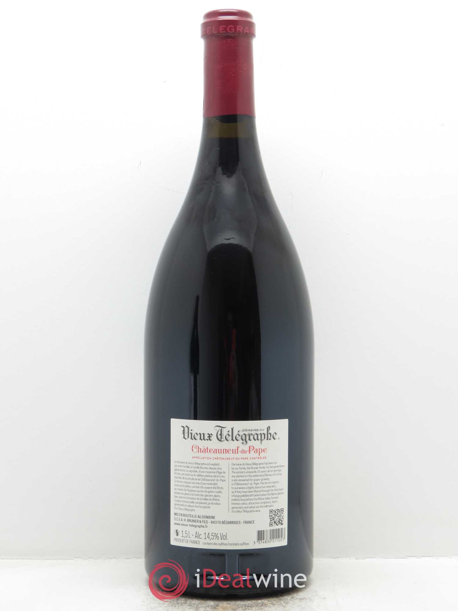 Châteauneuf-du-Pape Vieux Télégraphe (Domaine du) Vignobles Brunier 2016 - Lot de 1 magnum - 1