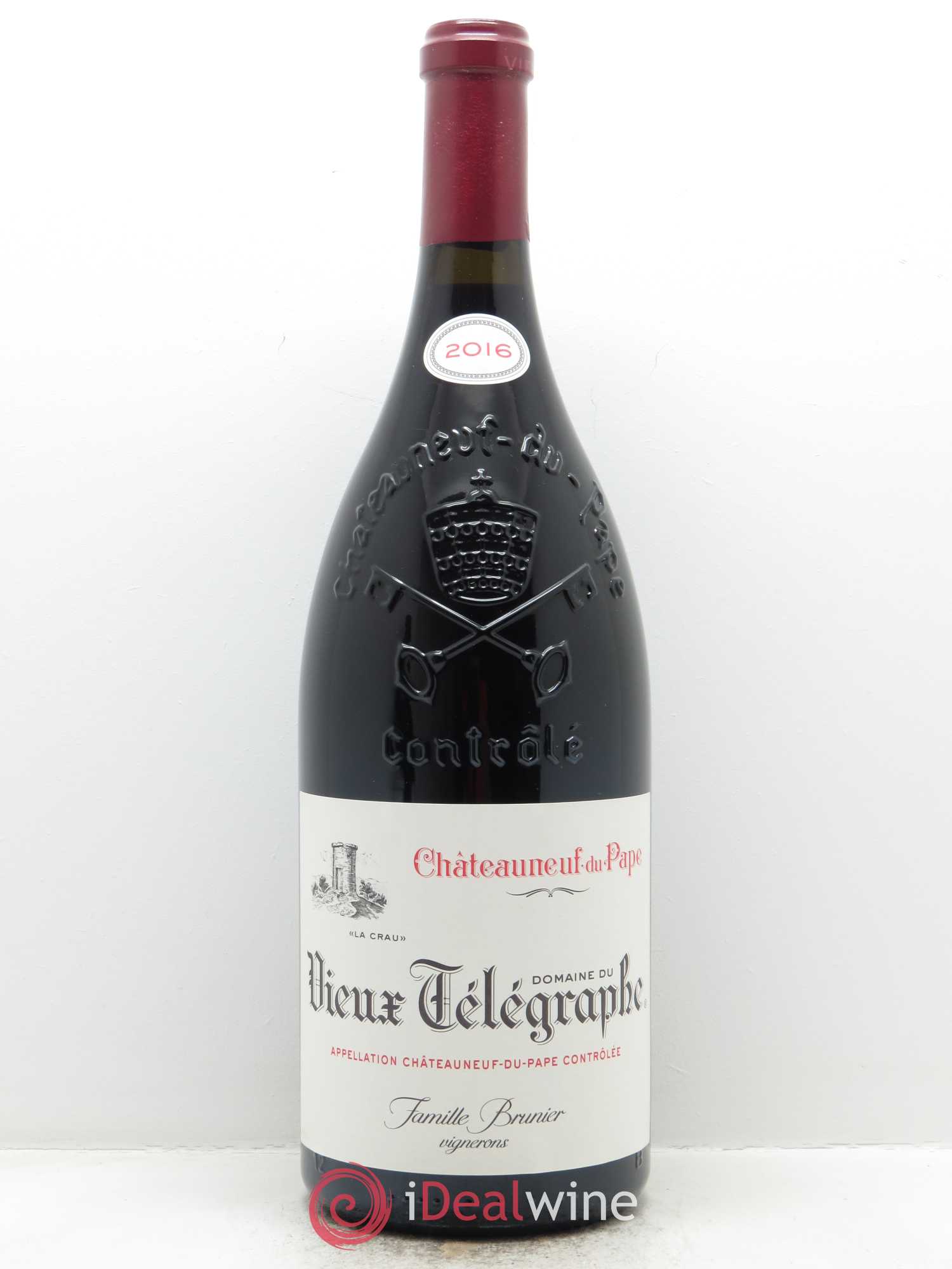 Châteauneuf-du-Pape Vieux Télégraphe (Domaine du) Vignobles Brunier 2016 - Lot de 1 magnum - 0