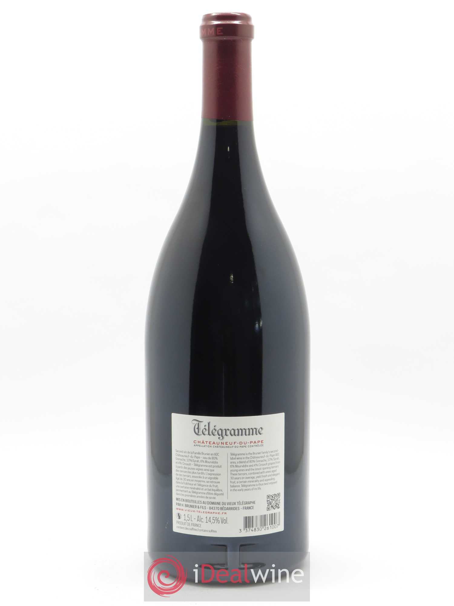 Châteauneuf-du-Pape Télégramme Vignobles Brunier 2019 - Lot de 1 magnum - 1