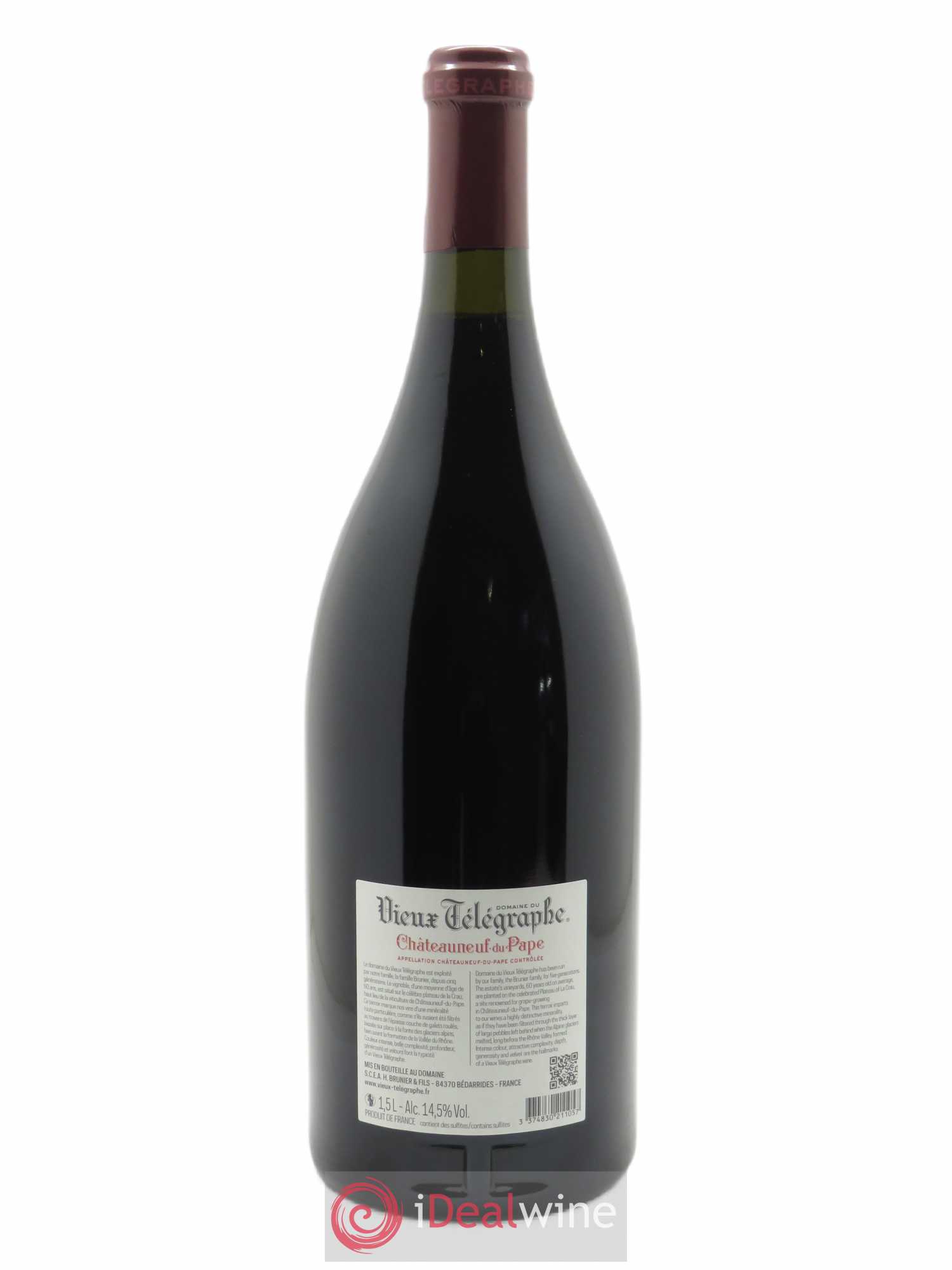 Châteauneuf-du-Pape Vieux Télégraphe (Domaine du) Vignobles Brunier 2019 - Lot de 1 magnum - 1
