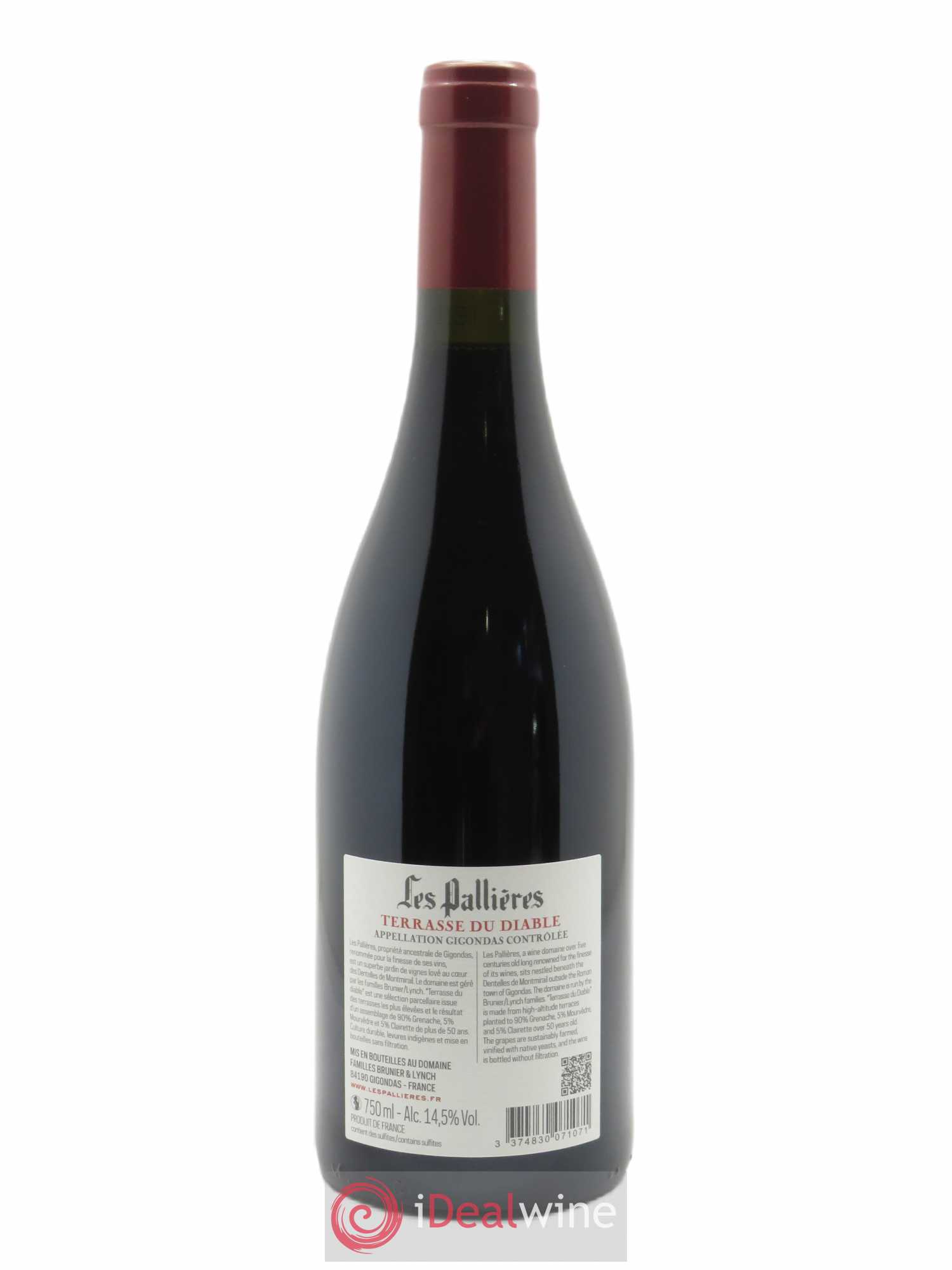 Gigondas Terrasses du diable Les Pallières (Domaine) 2018 - Lot of 1 bottle - 1