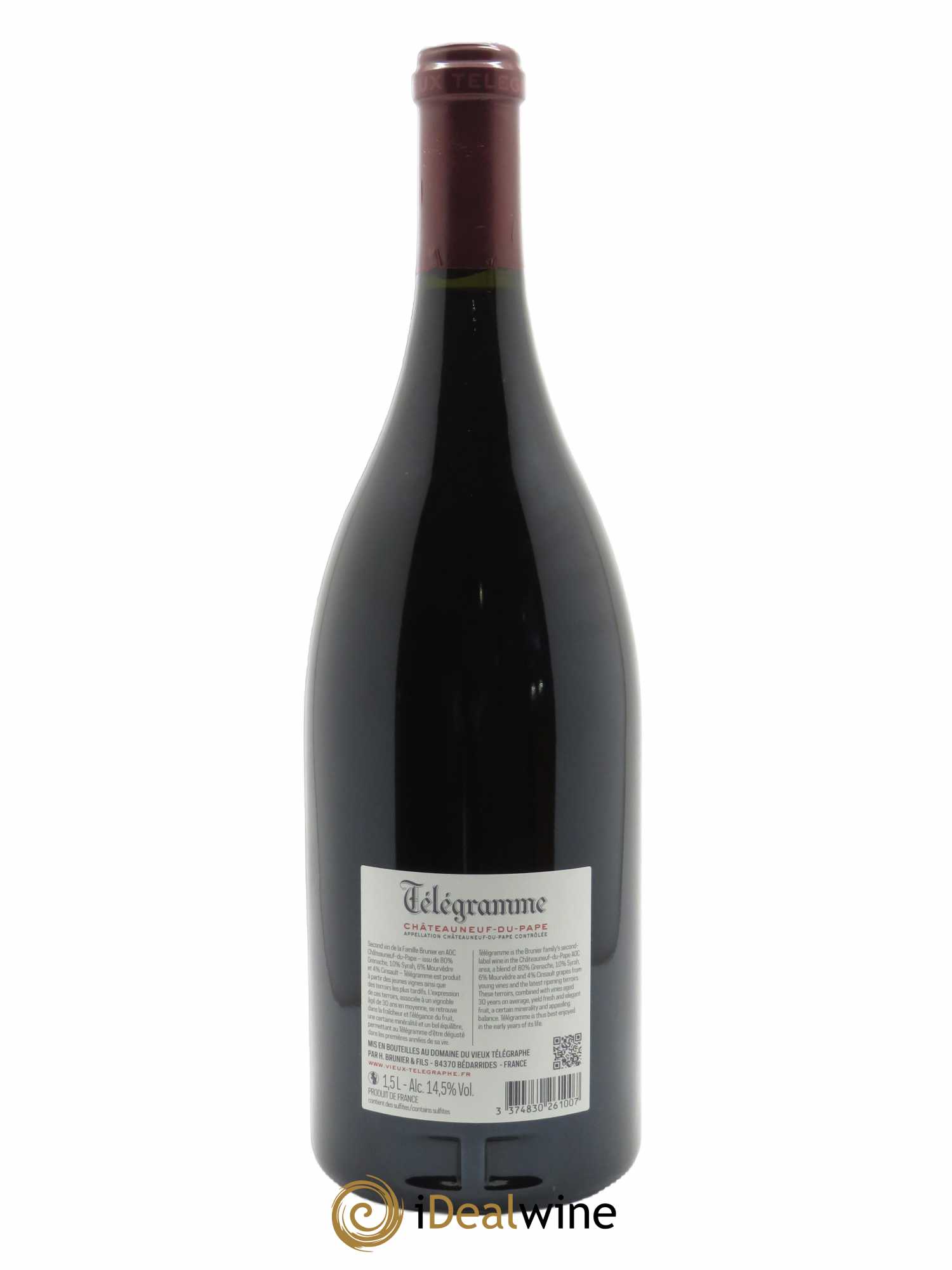 Châteauneuf-du-Pape Télégramme Vignobles Brunier 2020 - Lot de 1 magnum - 1