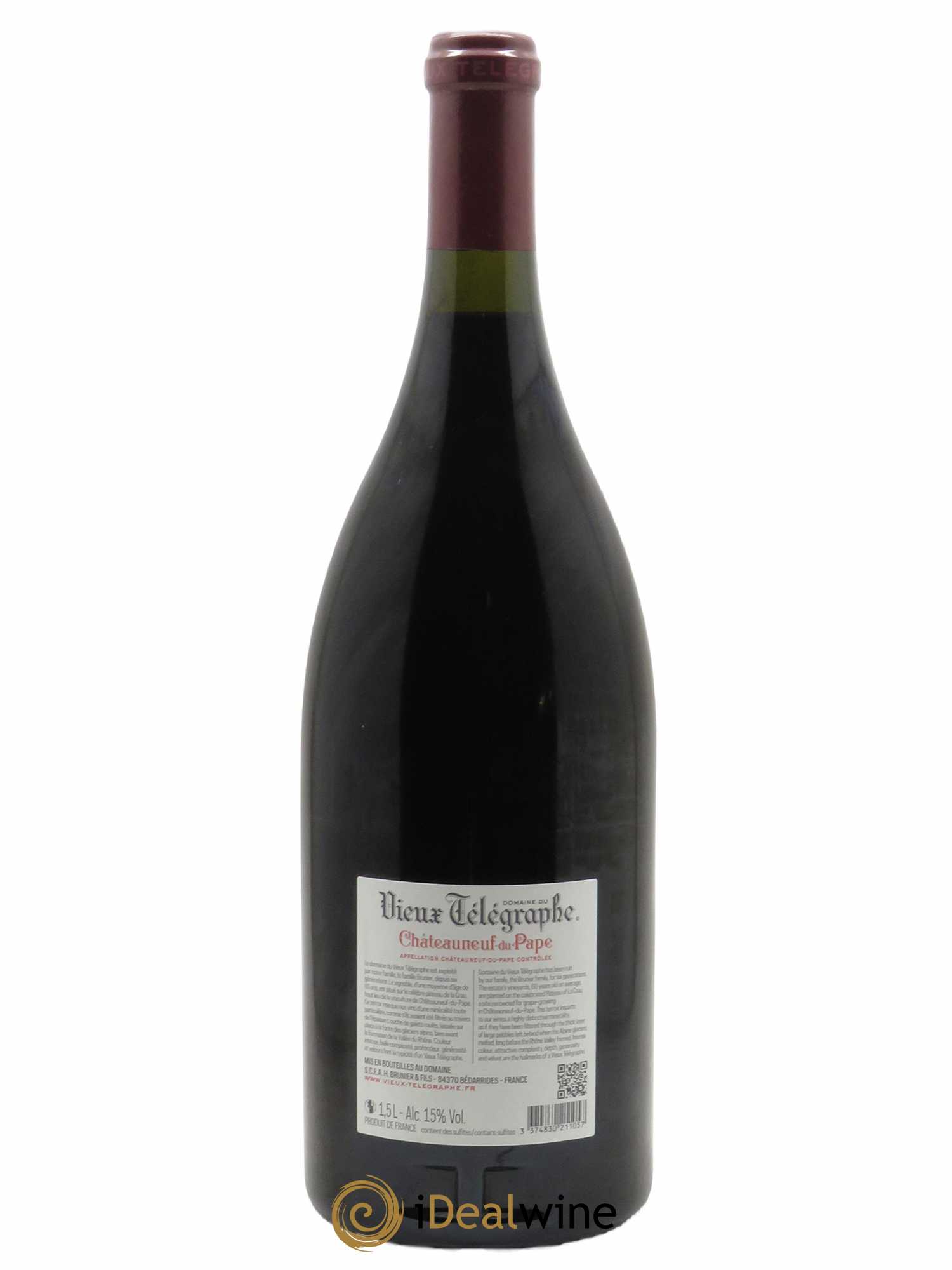 Châteauneuf-du-Pape Vieux Télégraphe (Domaine du) Vignobles Brunier 2020 - Posten von 1 Magnum - 1