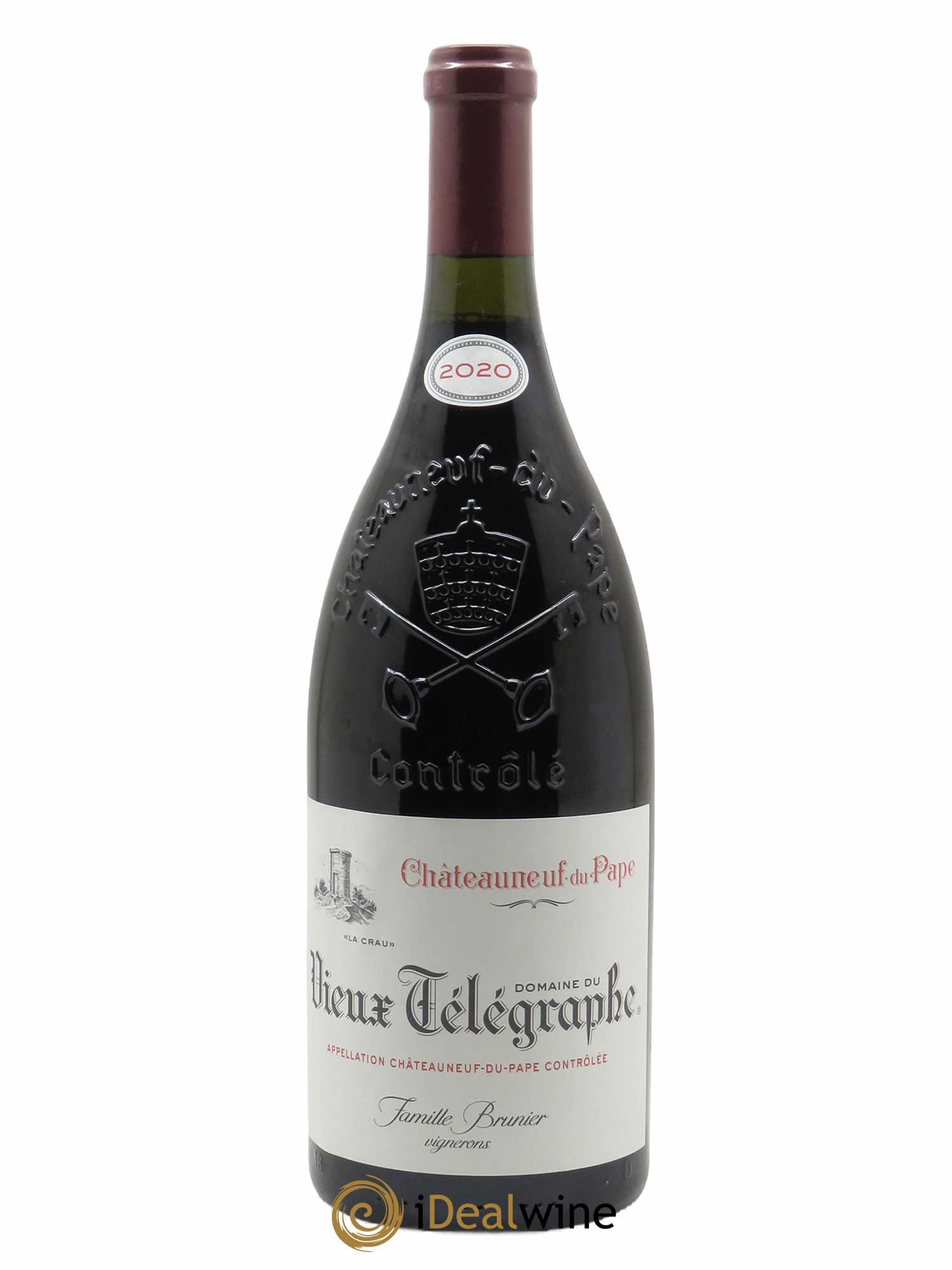 Châteauneuf-du-Pape Vieux Télégraphe (Domaine du) Vignobles Brunier 2020 - Posten von 1 Magnum - 0