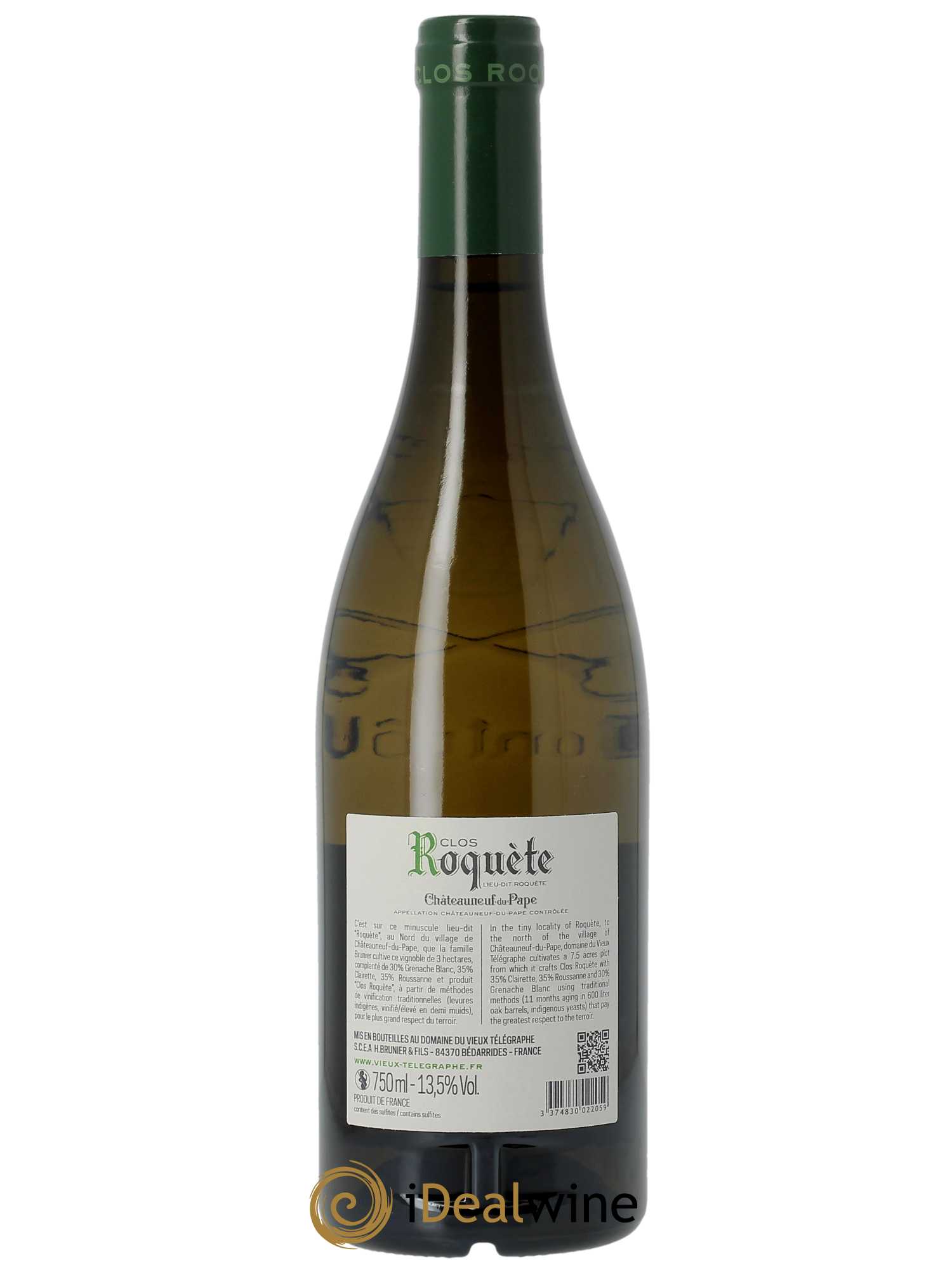 Châteauneuf-du-Pape Vieux Télégraphe (Domaine du) Clos La Roquète Vignobles Brunier 2021 - Lot of 1 bottle - 1