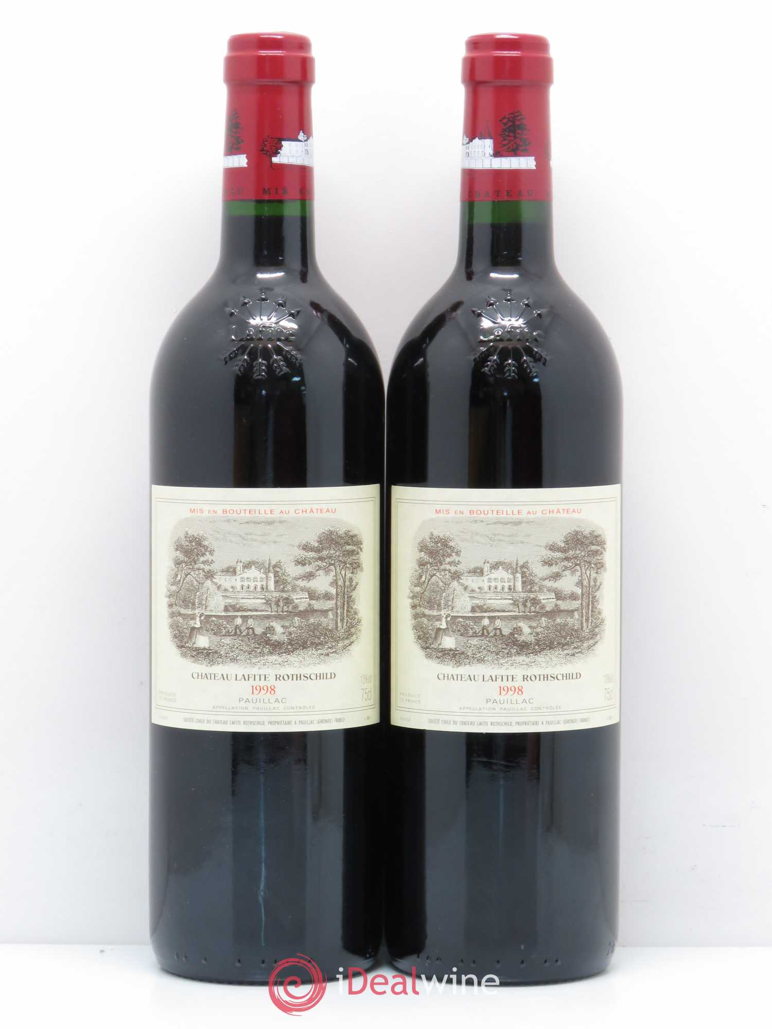 Château Lafite Rothschild 1er Grand Cru Classé 1998 - Lot de 2 bouteilles - 0