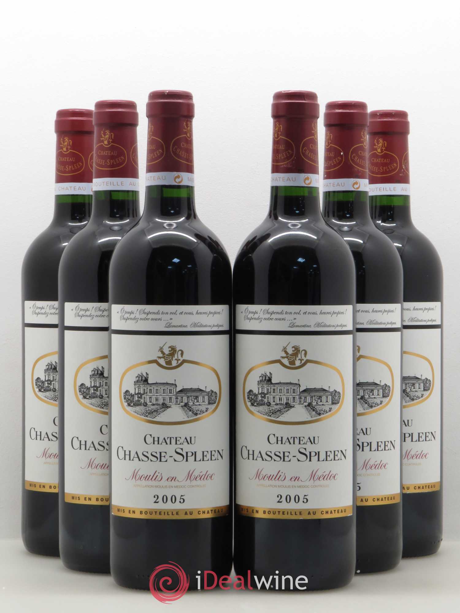 Château Chasse Spleen 2005 - Lot de 6 bouteilles - 0