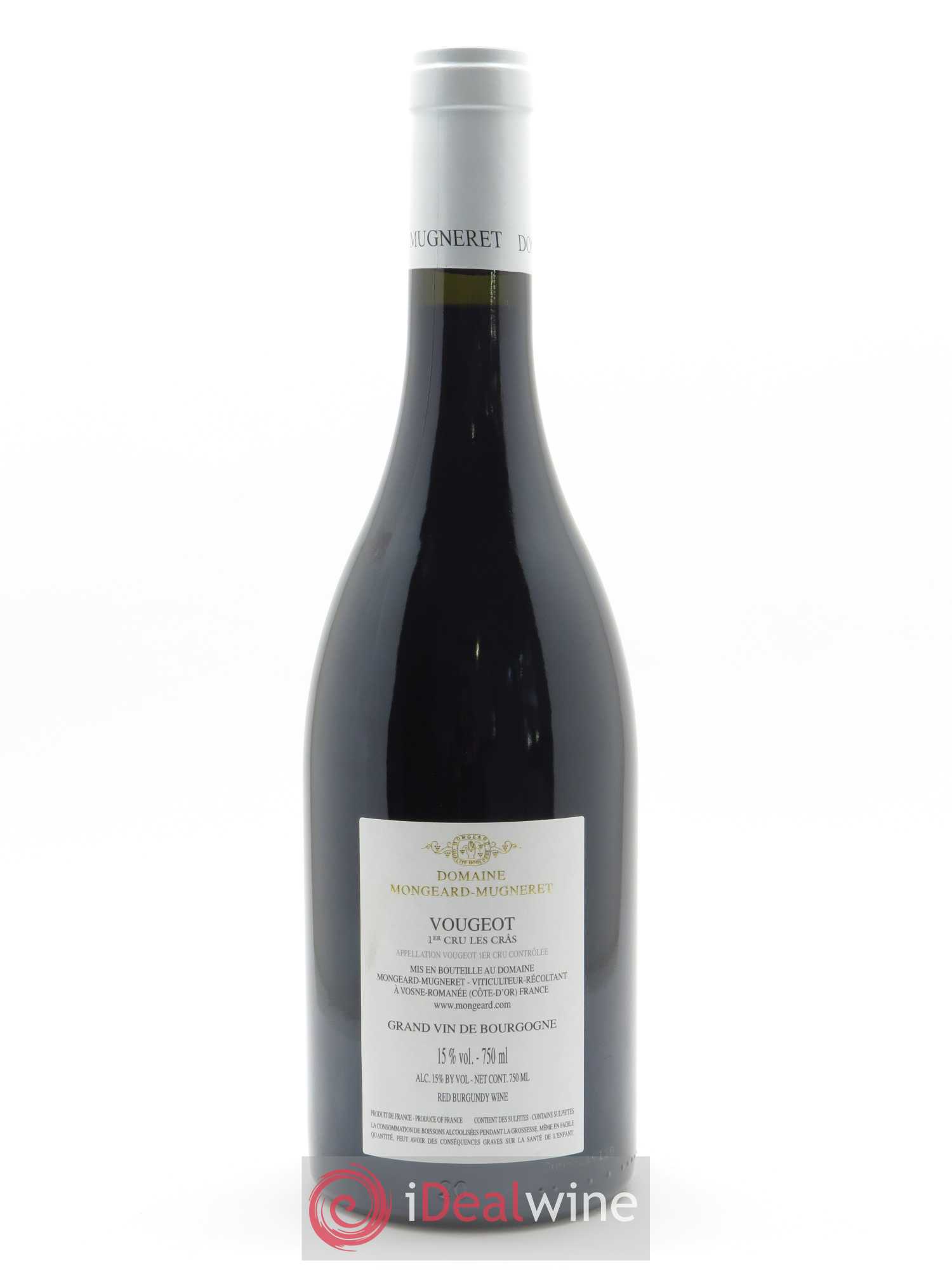 Vougeot 1er Cru Les Cras Mongeard-Mugneret (Domaine) 2018 - Lot de 1 bouteille - 1