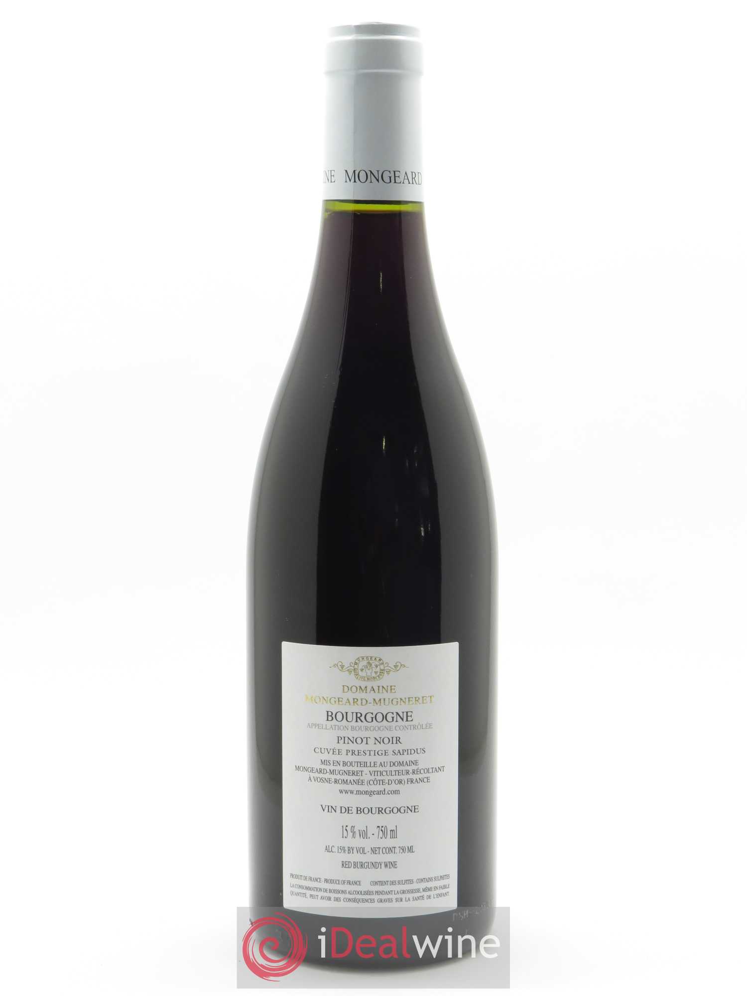 Bourgogne Cuvée Sapidus Mongeard-Mugneret (Domaine) 2018 - Lot de 1 bouteille - 1