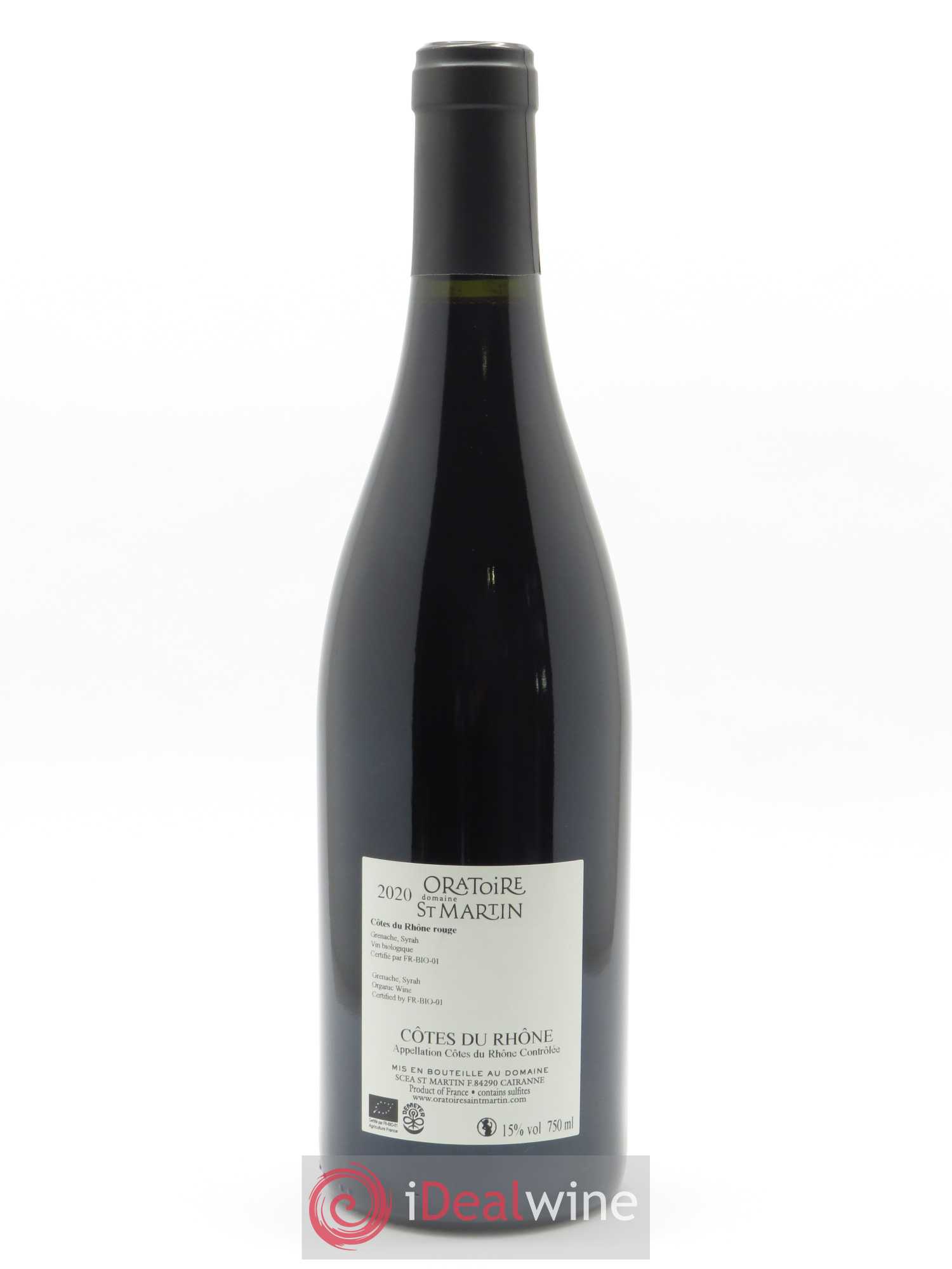Côtes-du-Rhône Les P'tits Gars Oratoire Saint-Martin - Frédéric et François Alary 2020 - Lot de 1 bouteille - 1
